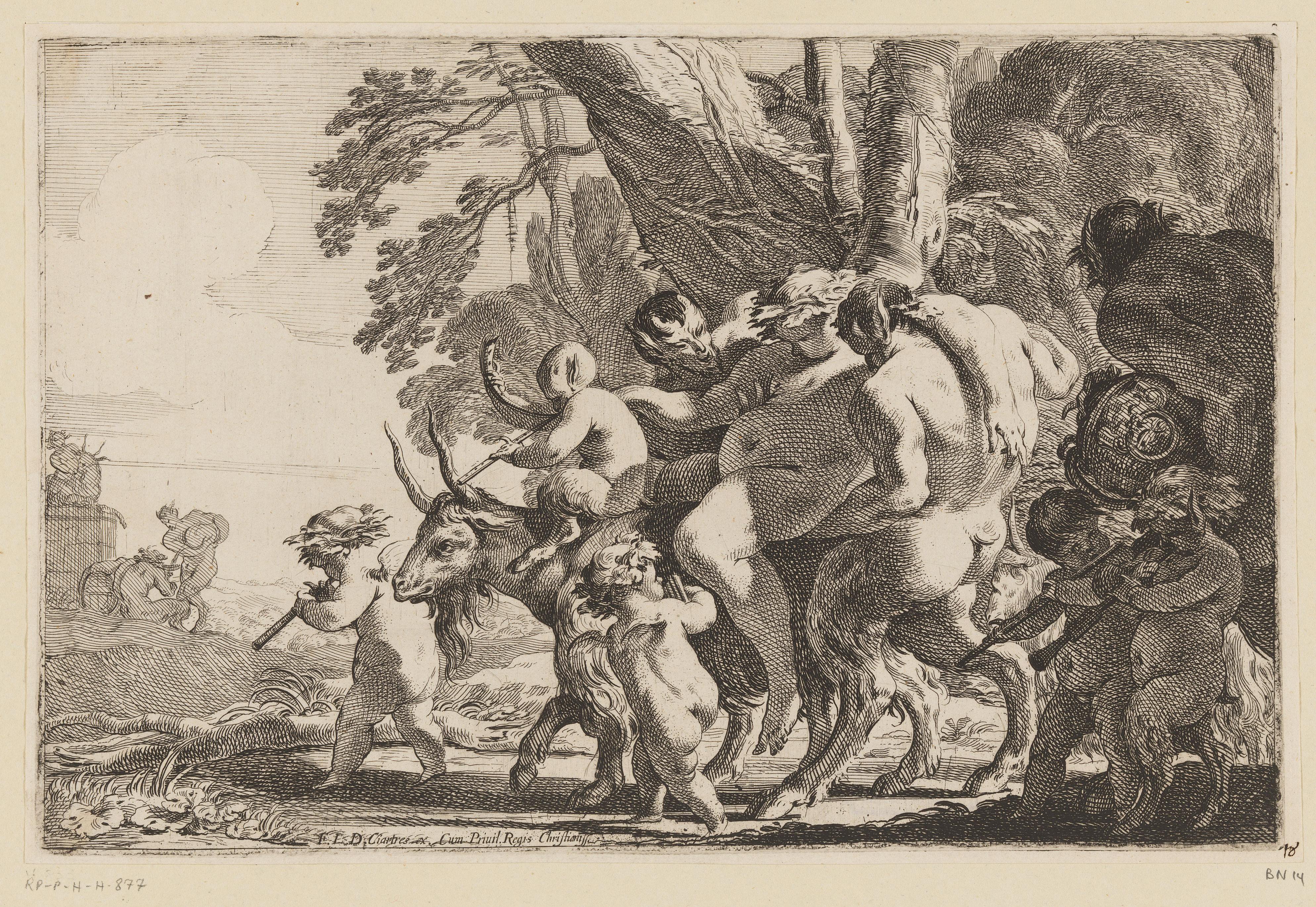 Dronken Silenus op een geit