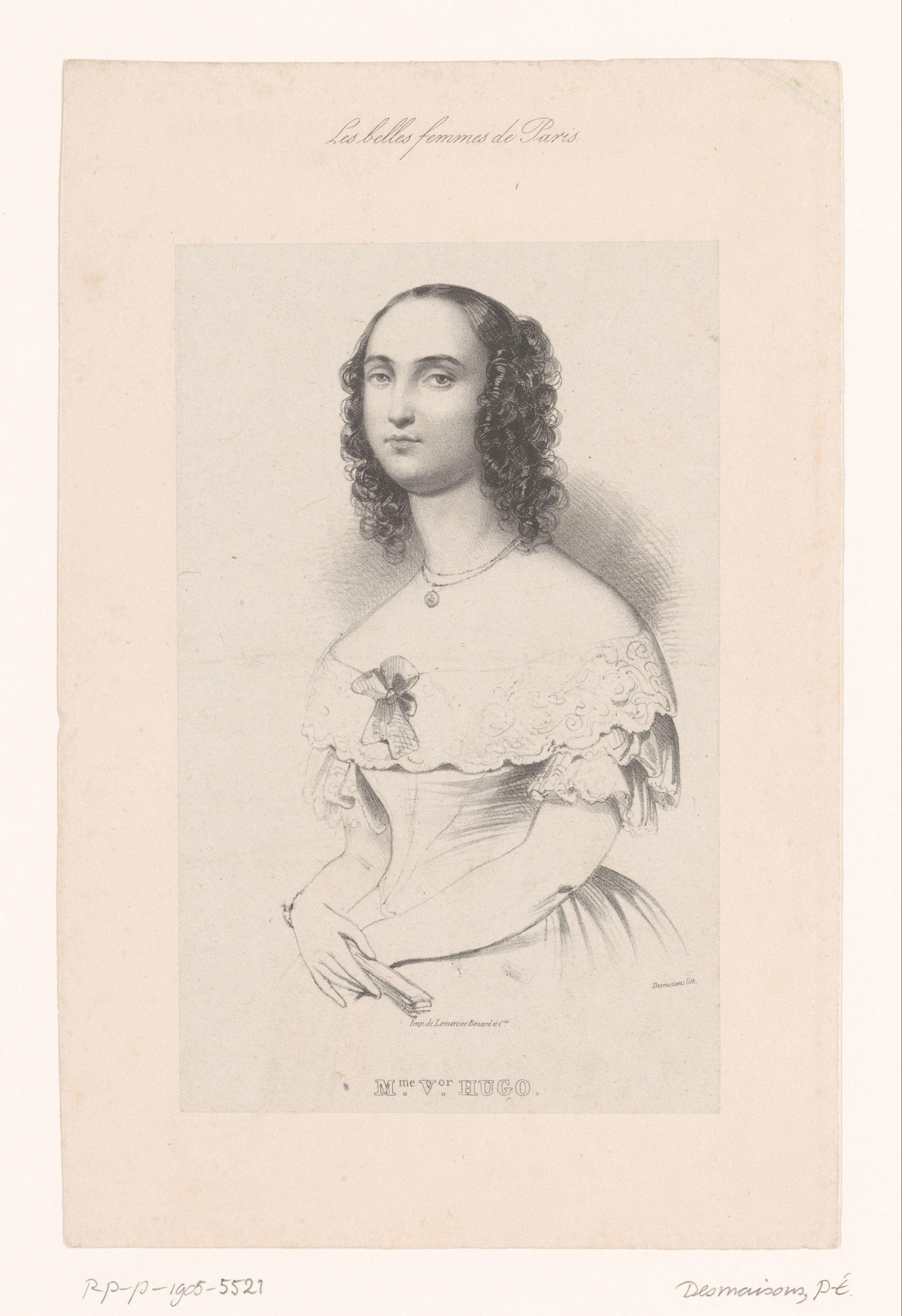 Portret van Adèle Foucher