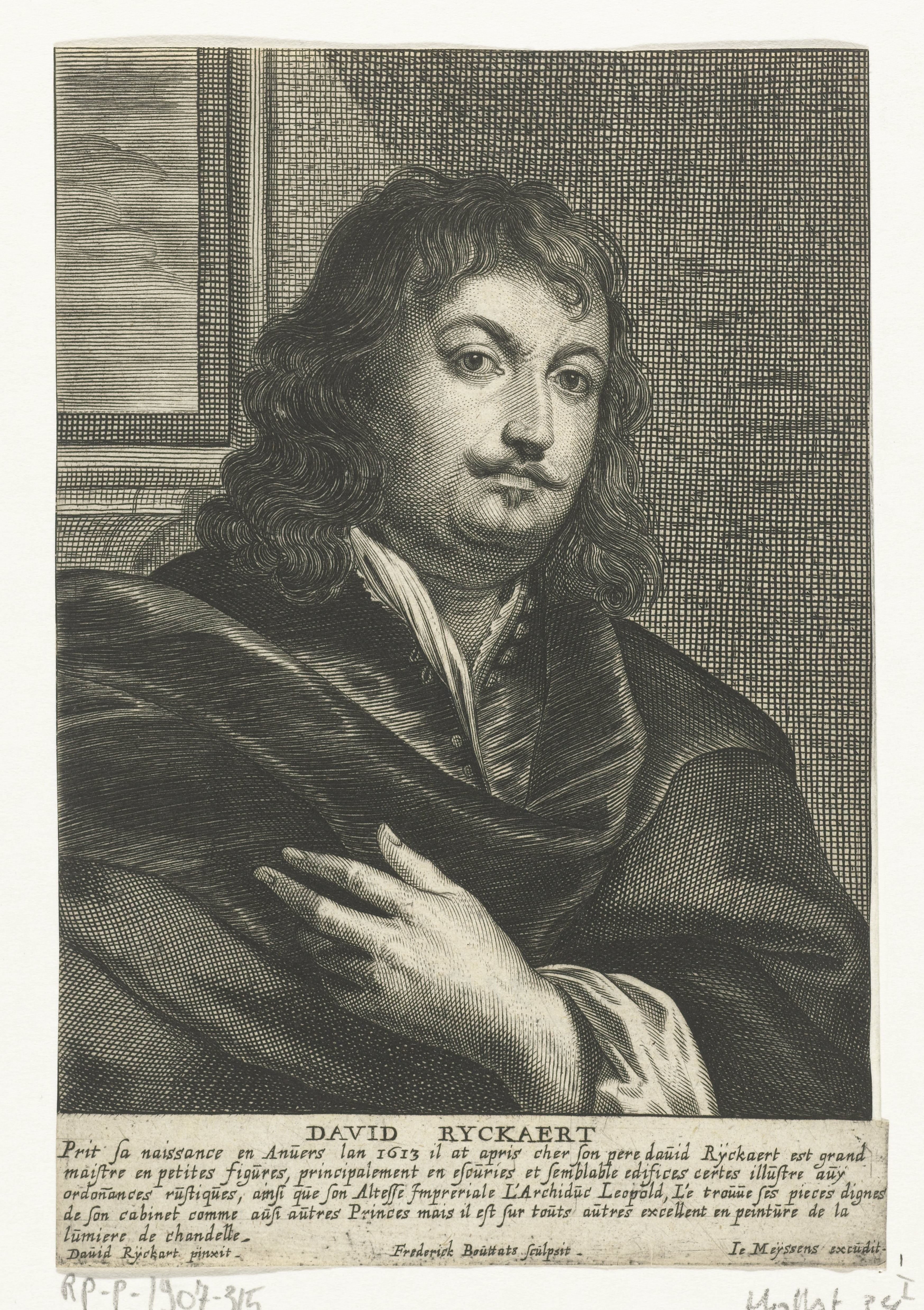 Zelfportret van David Rijckaert