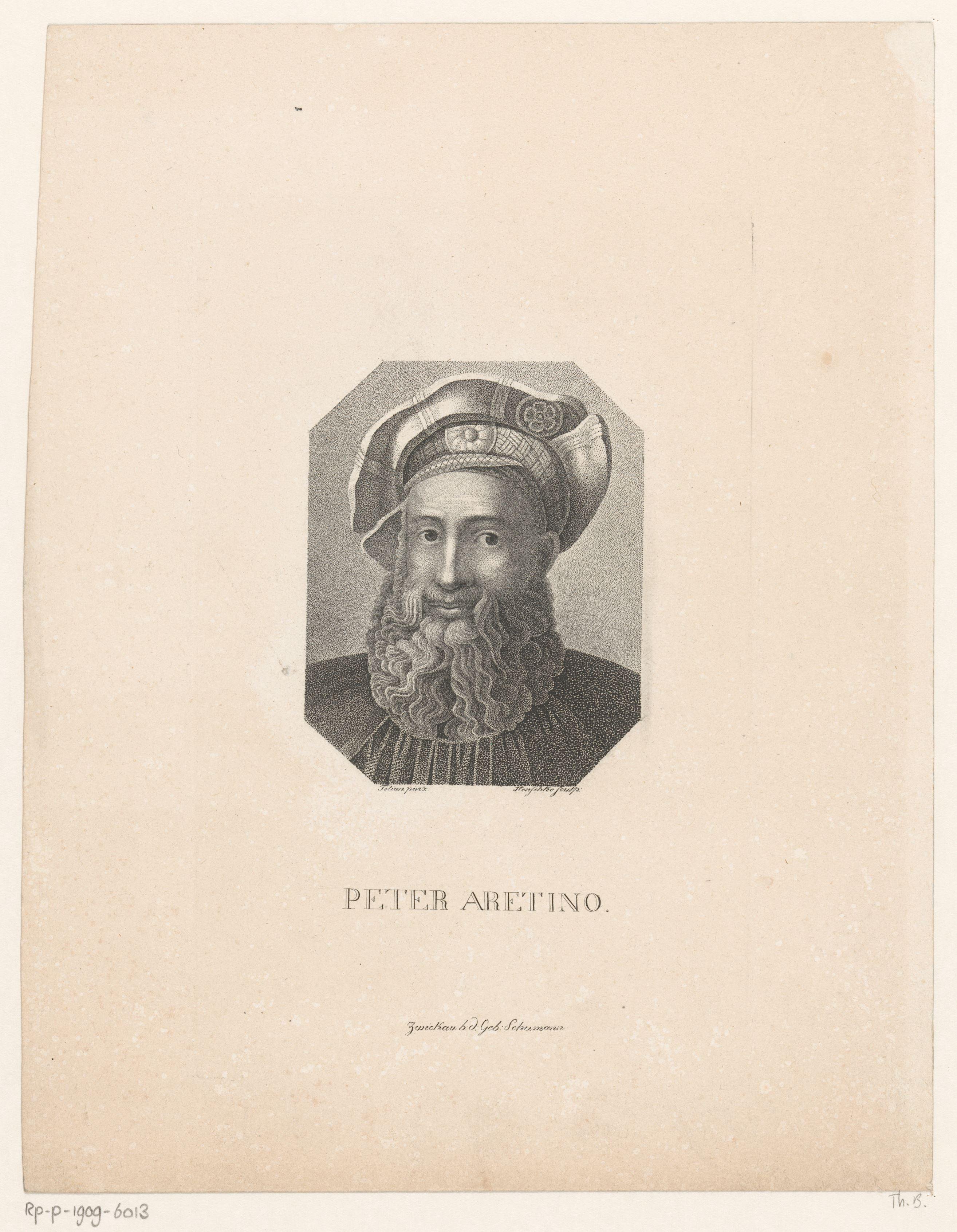 Portret van Pietro Aretino