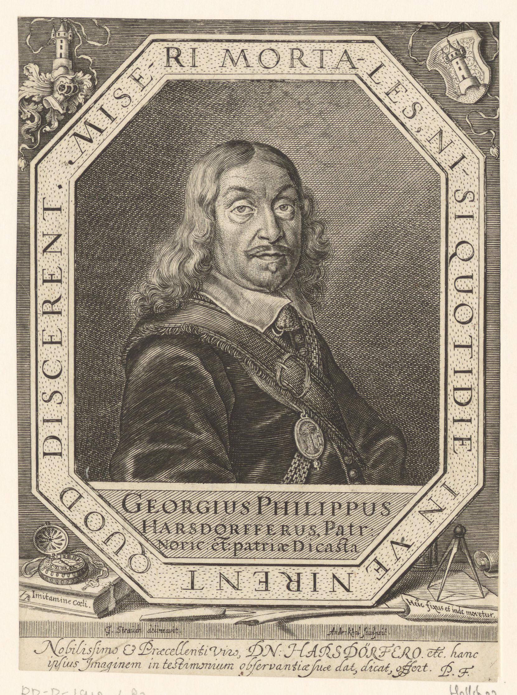 Portret van Georg Philipp Harsdörfer
