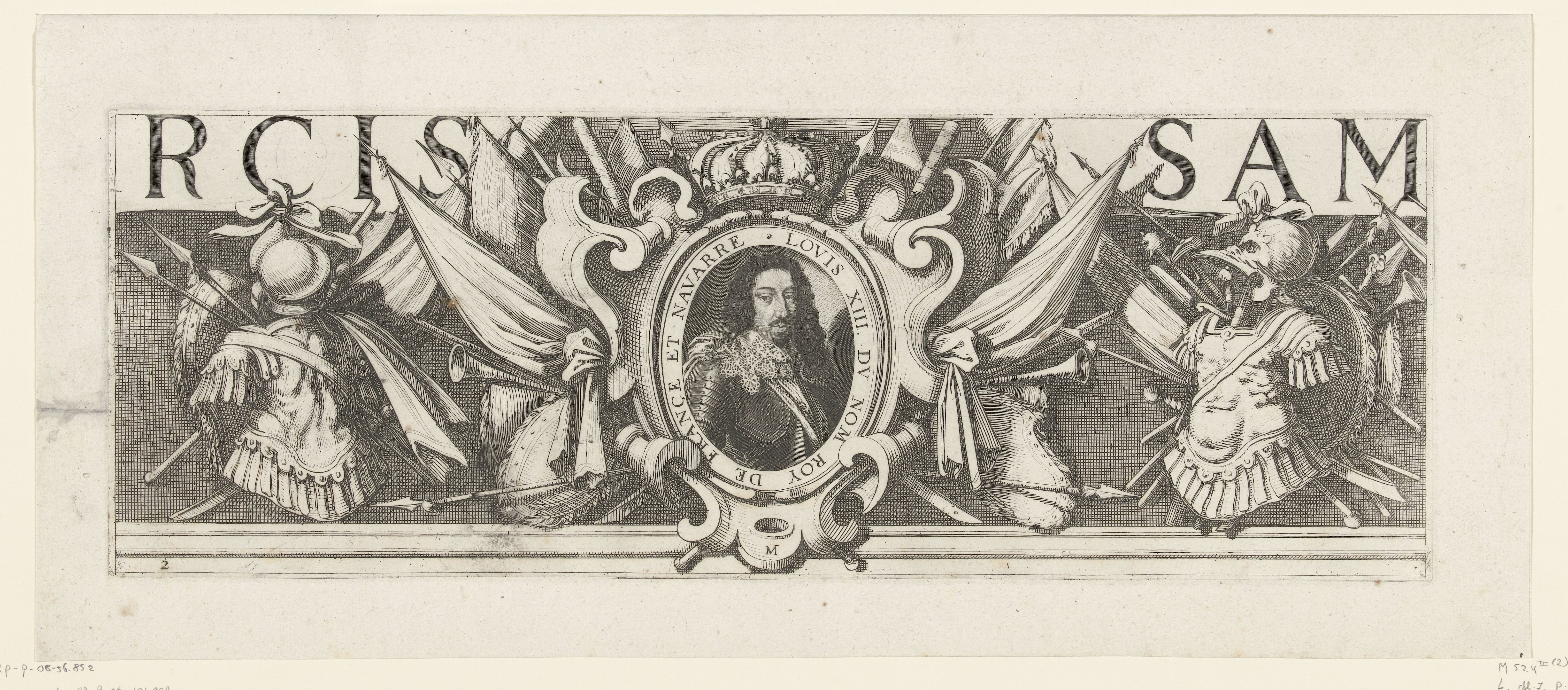Beleg van Saint Martin op het Île de Ré, juli-november 1627 (randwerk, deel middenboven)