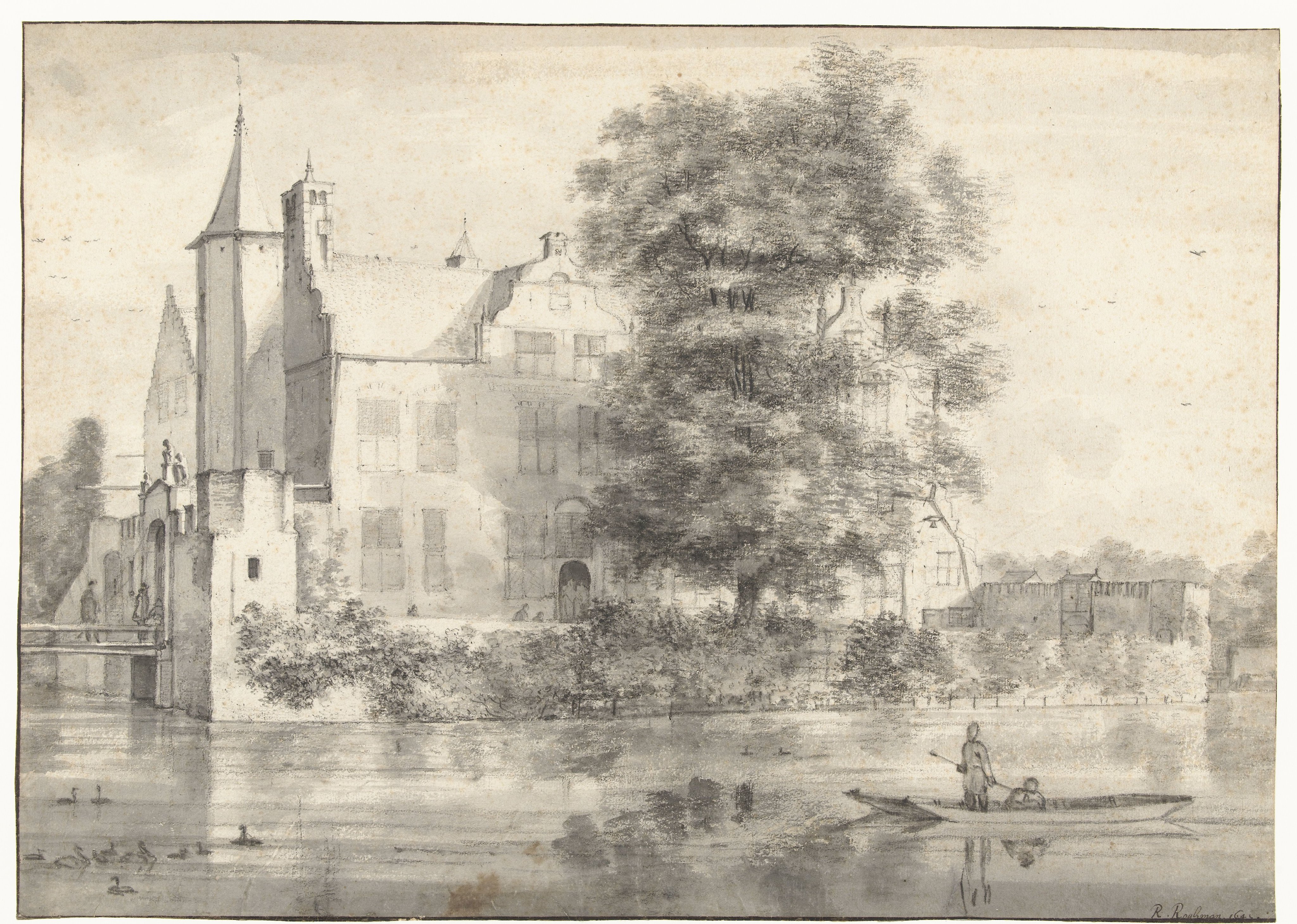 View of Huis te Rhoon, Seen from the South