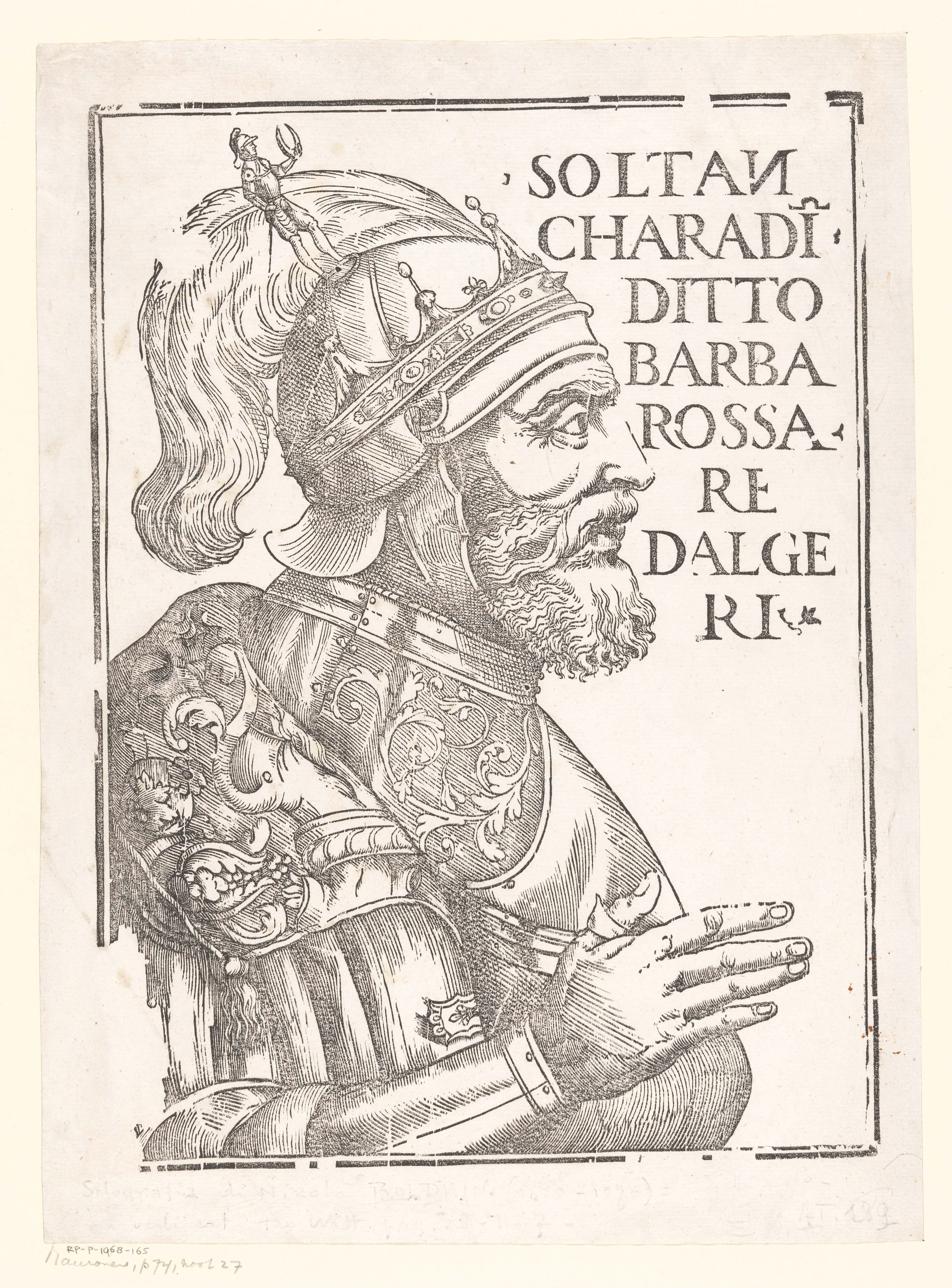 Portret van Hayreddin Barbarossa