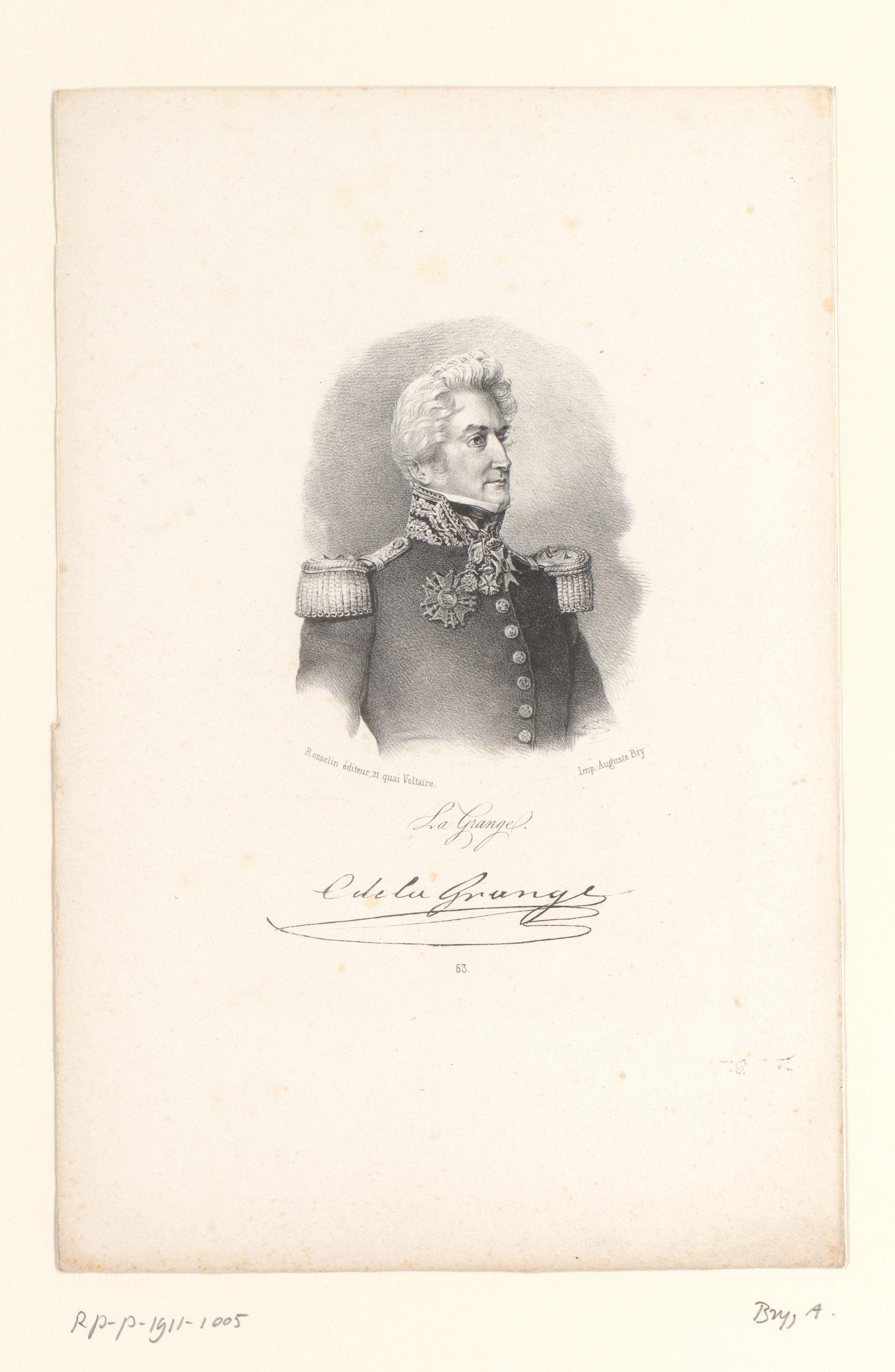 Portret van generaal Joseph Lagrange