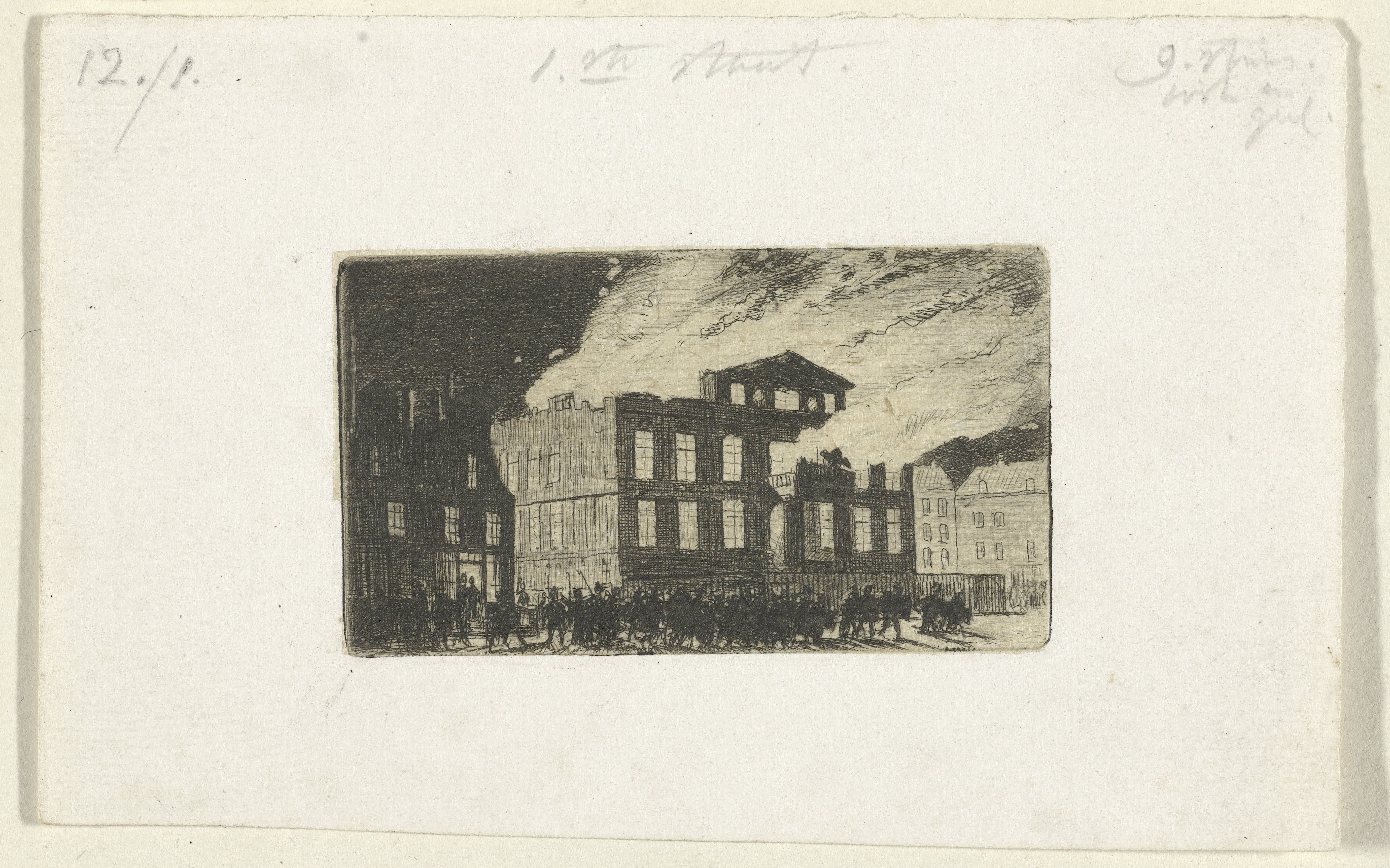 Brand in Museum Boijmans, 1864