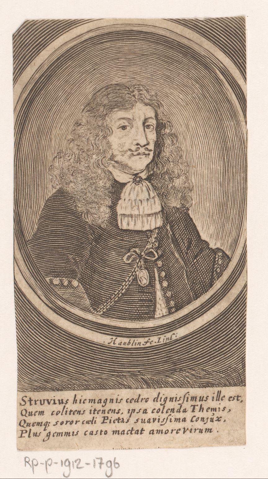 Portret van Johann Ludwig Hauenreuter