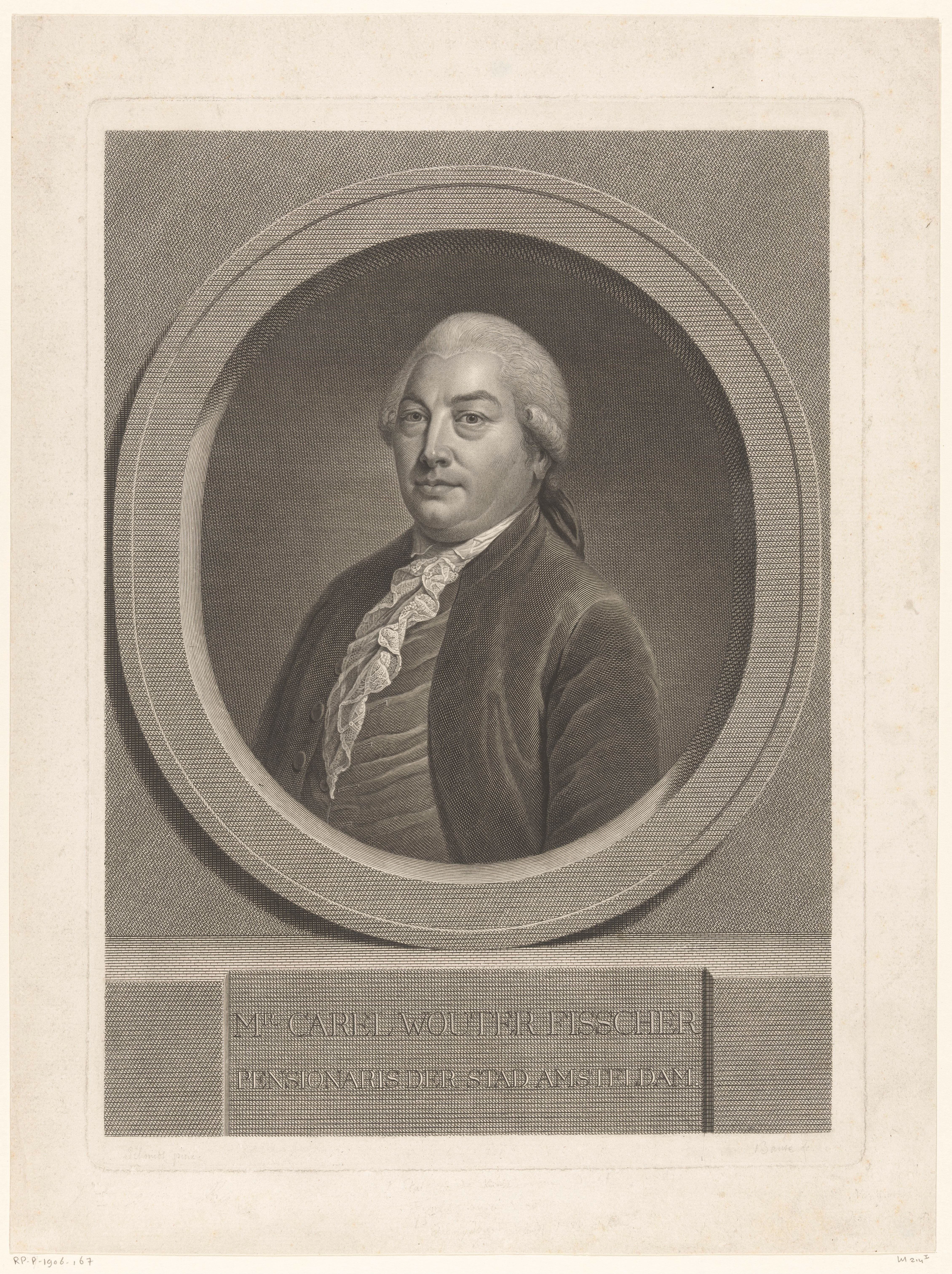 Portret van Carel Wouter Visscher