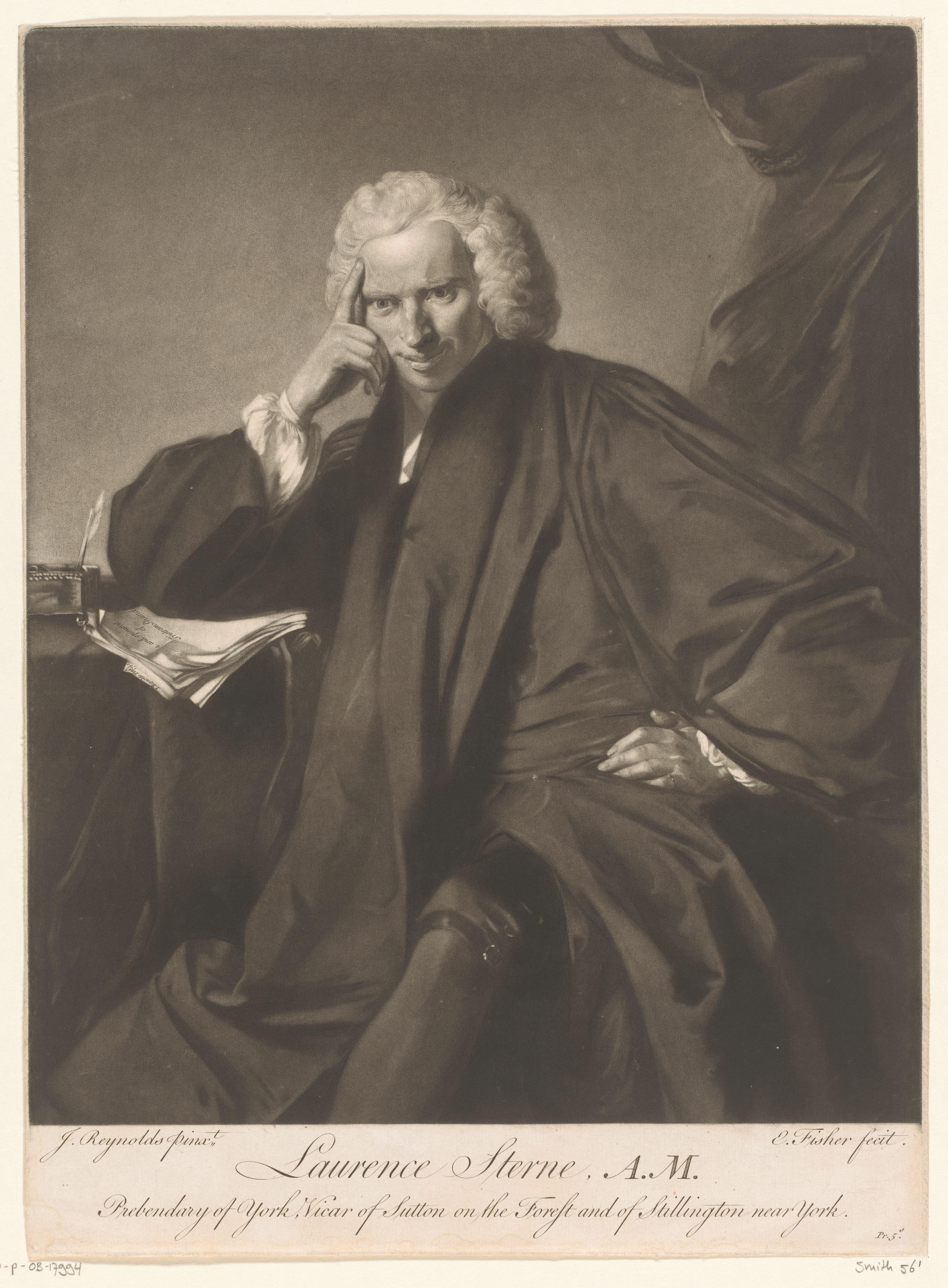 Portret van Laurence Sterne