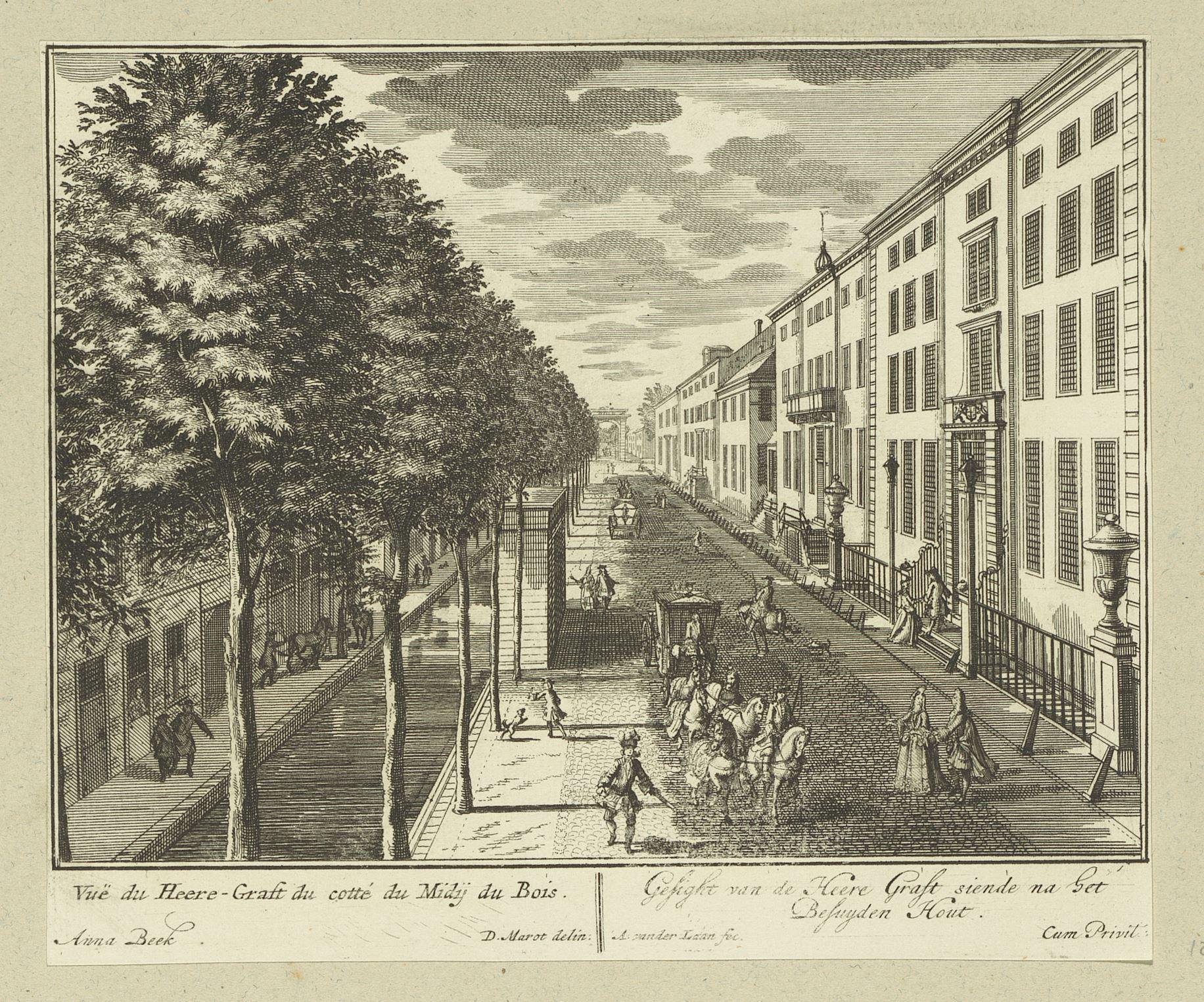 Gezicht op de Herengracht te Den Haag