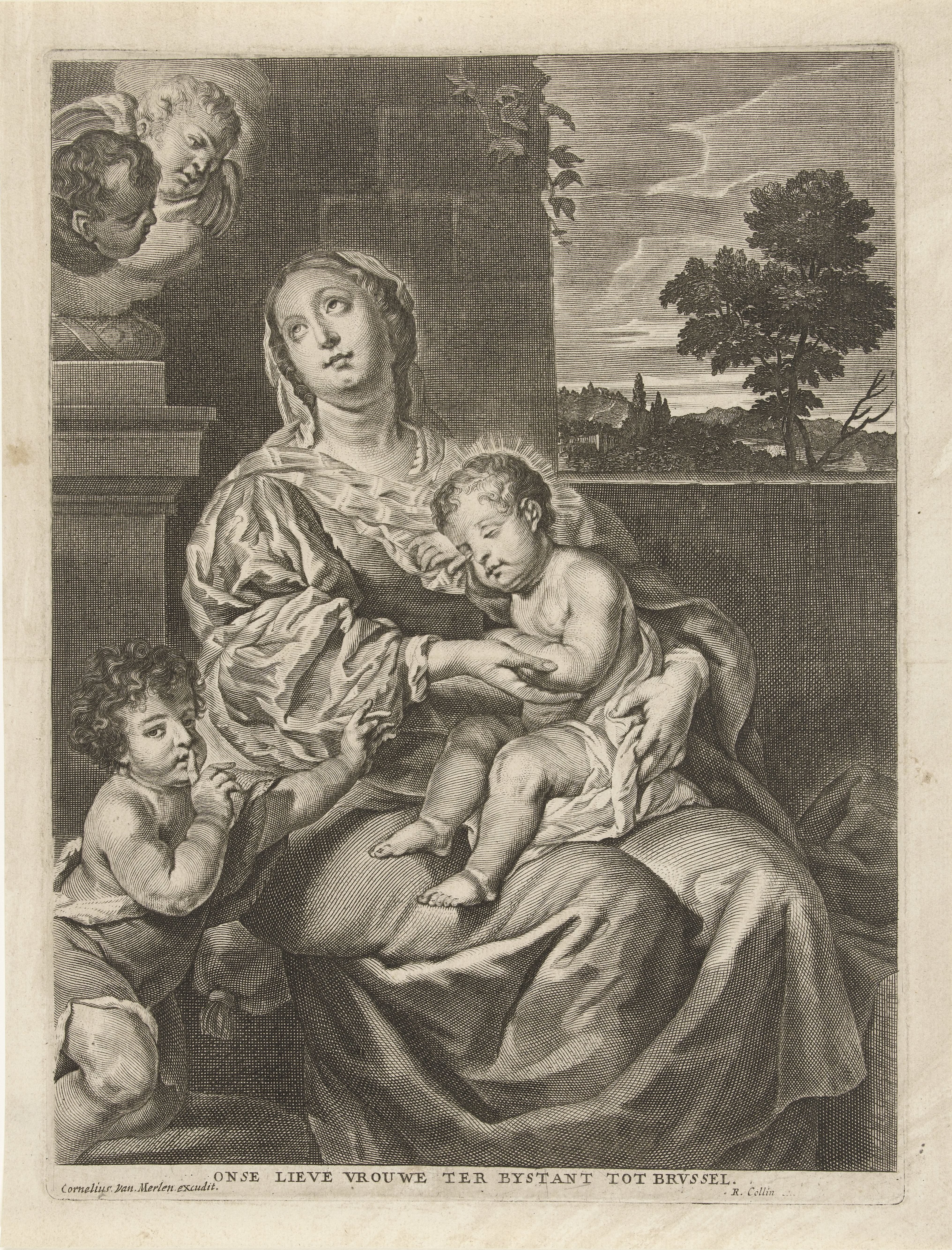 Madonna met slapend Kind en Johannes de Doper