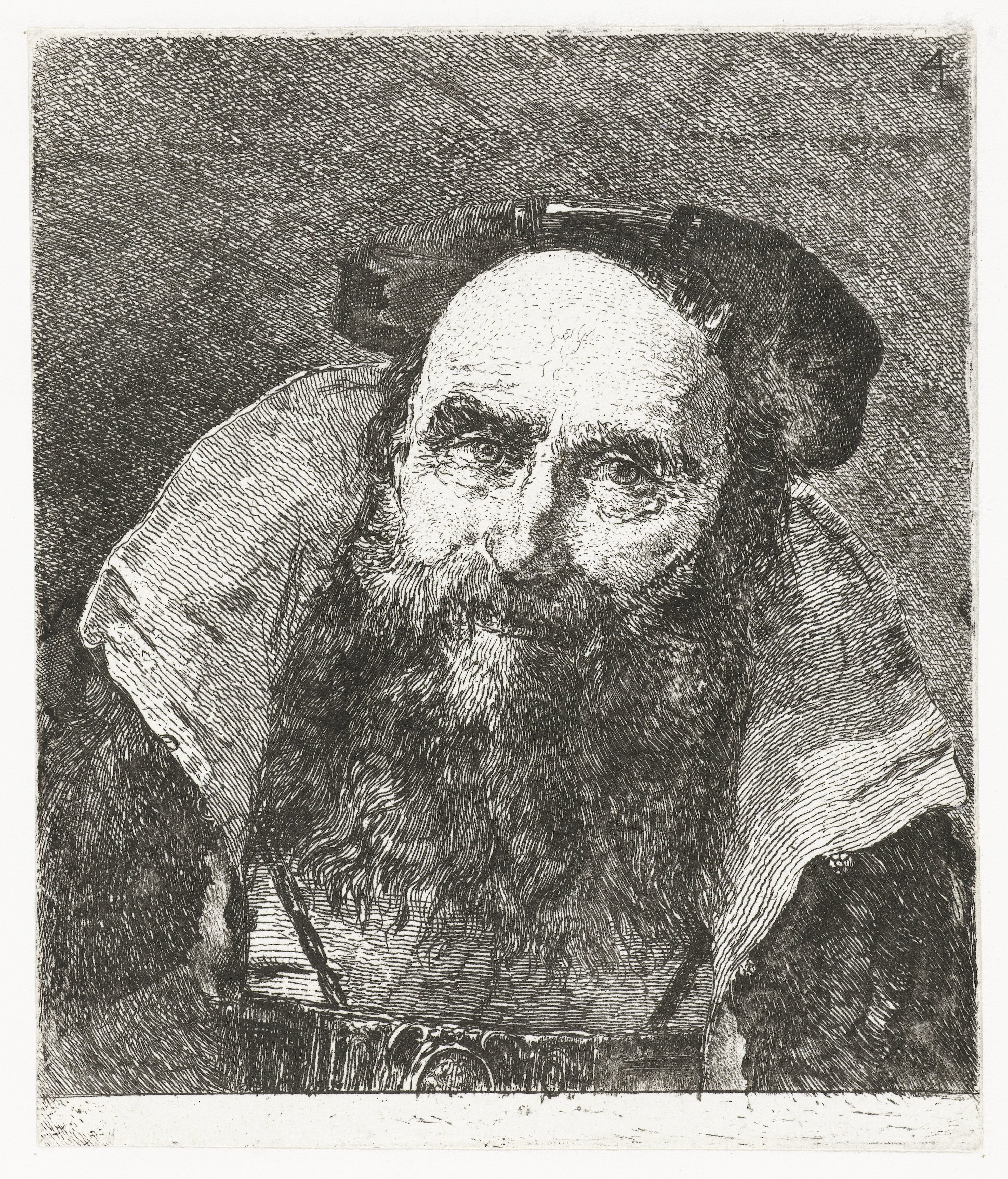Lachende oude man