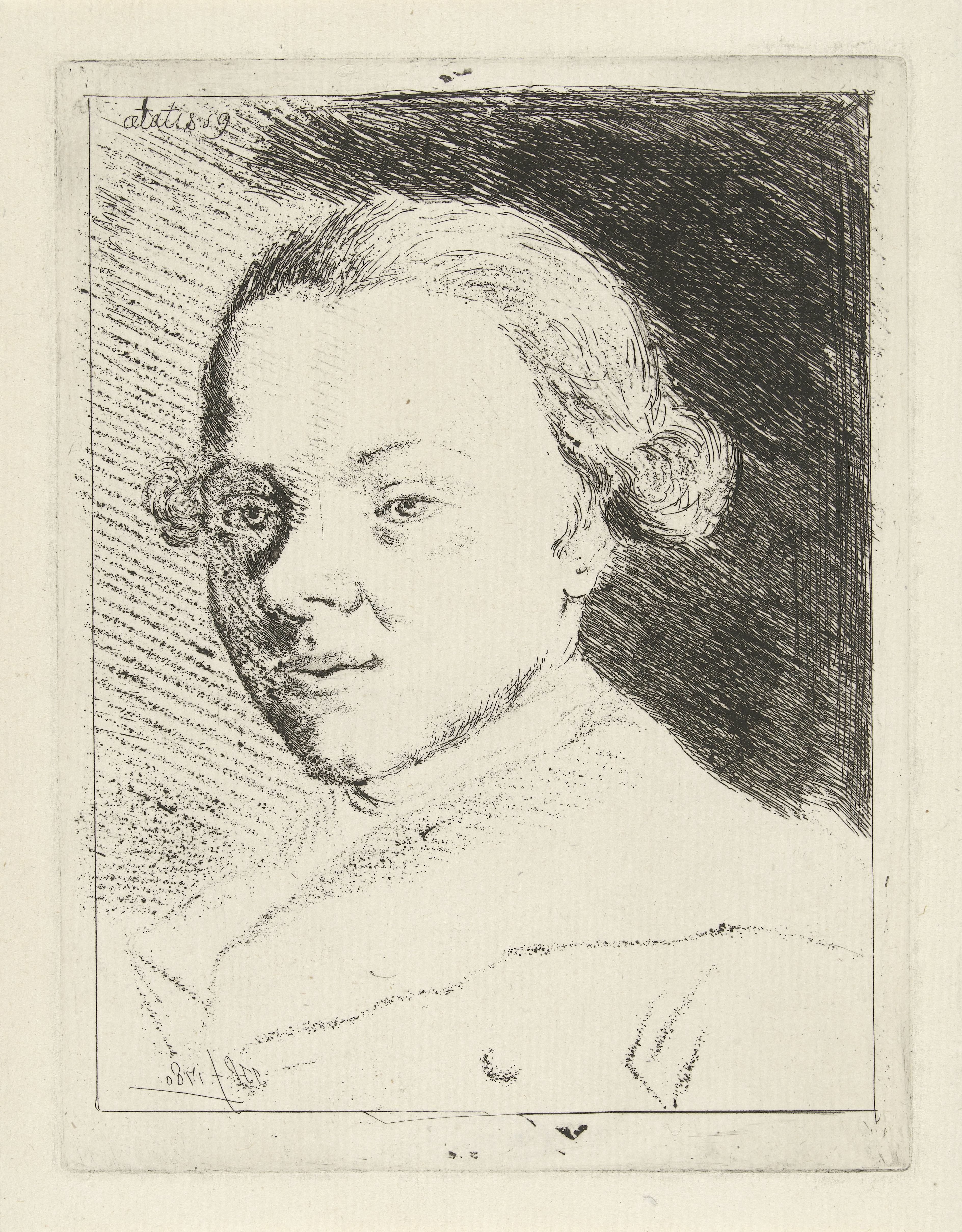Zelfportret van Jabes Heenck