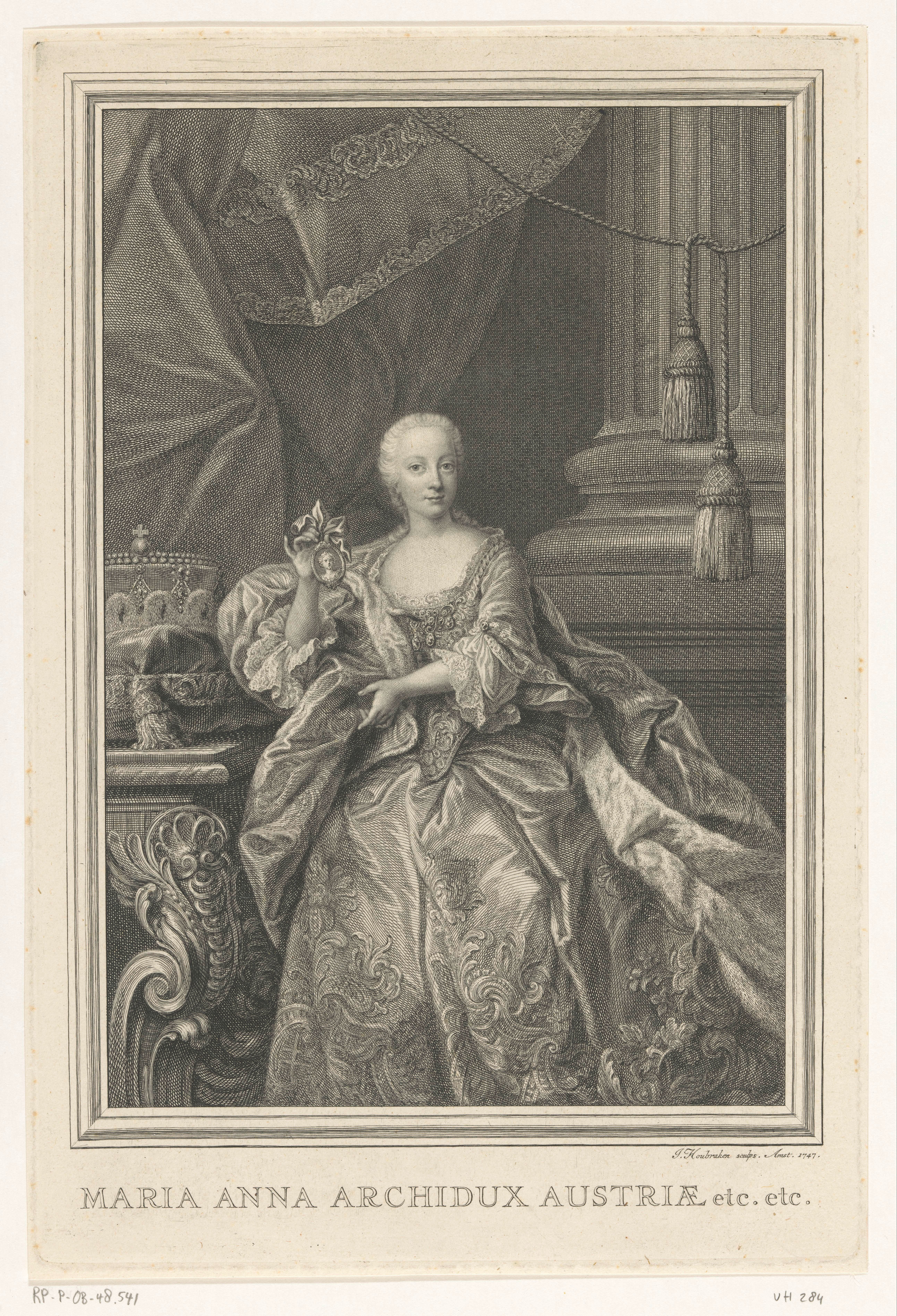Portret van Maria Anna, aartshertogin van Oostenrijk
