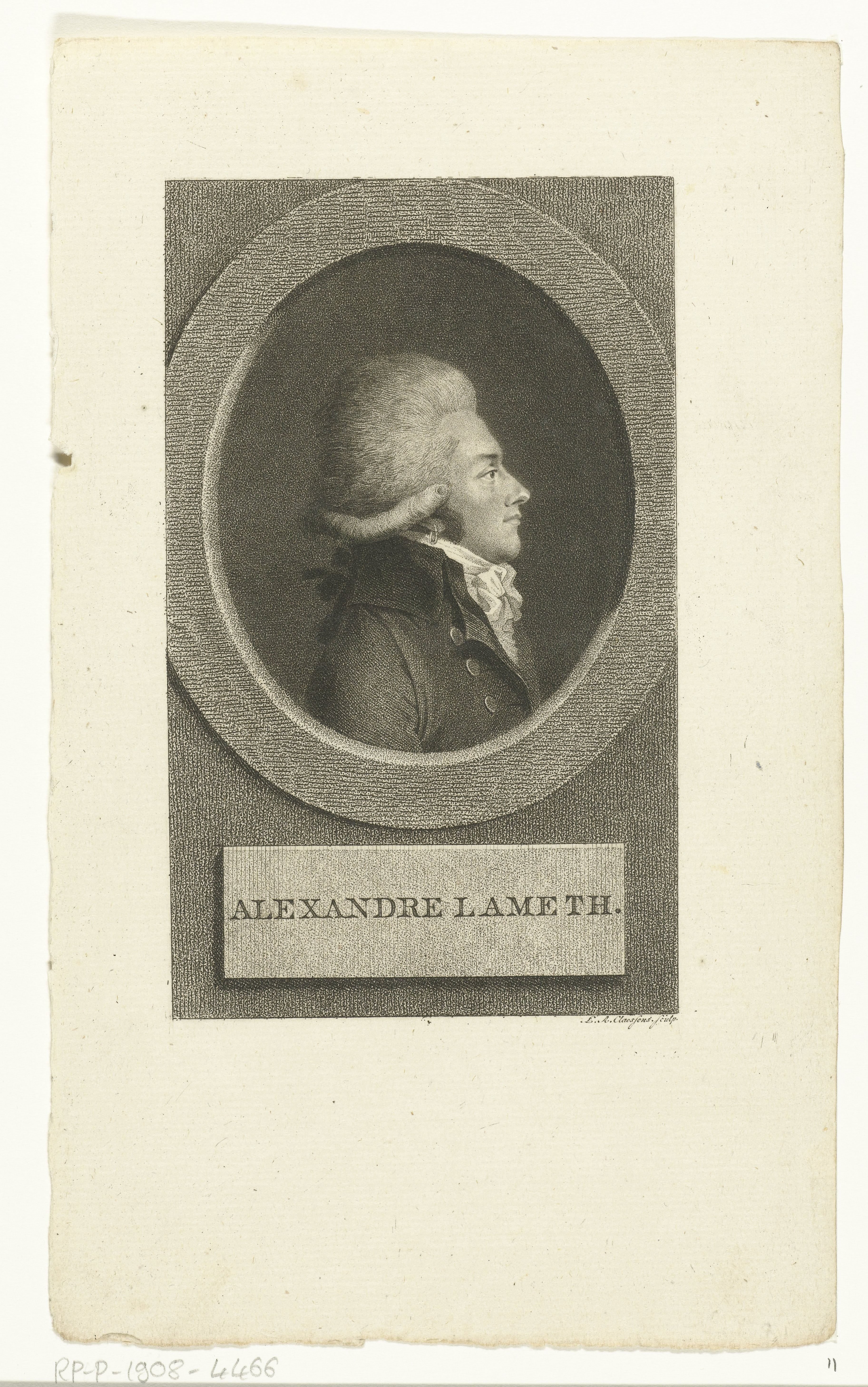 Portret van Alexandre-Théodore-Victorgraaf van Lameth