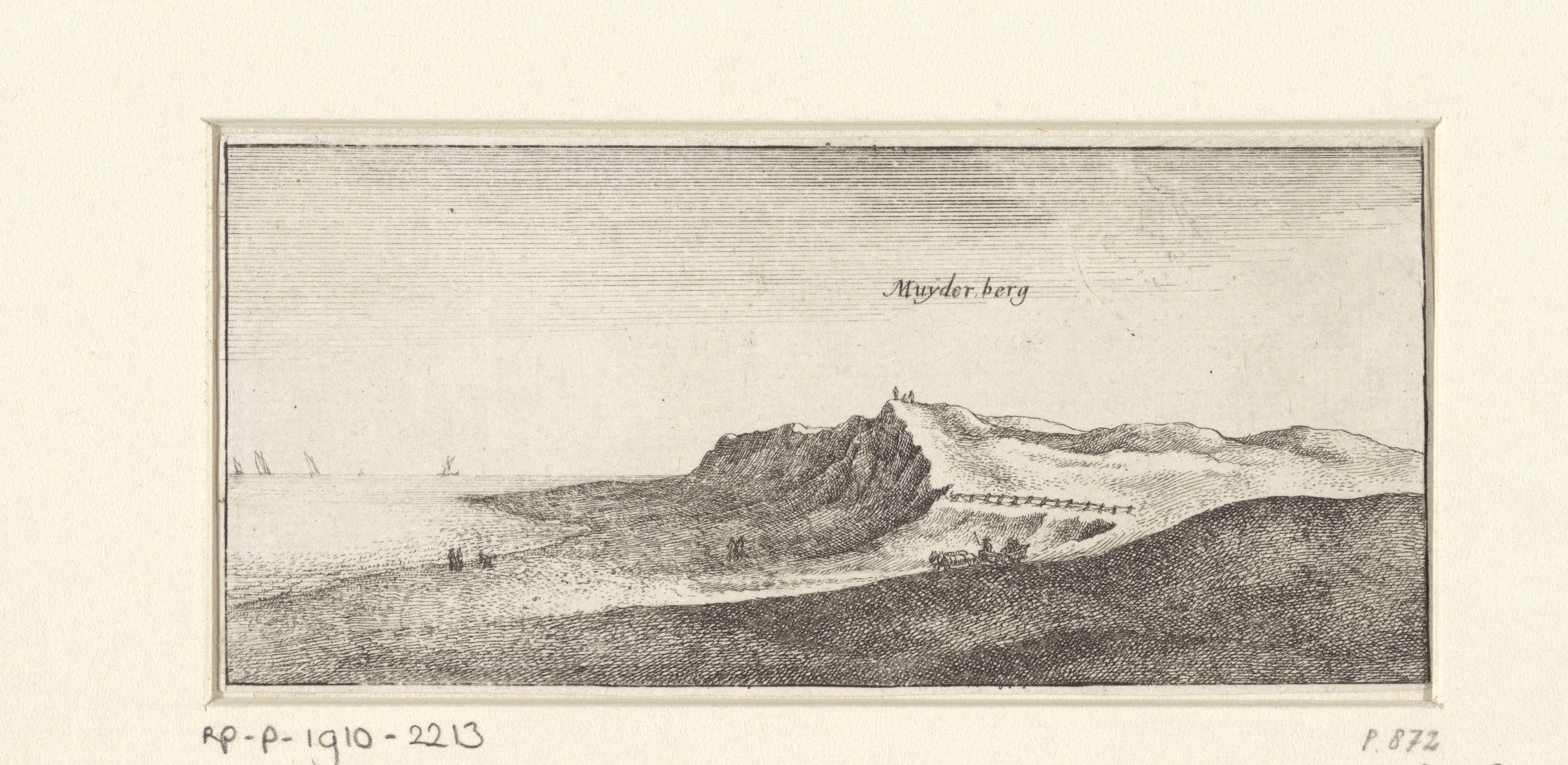 Landschap met gezicht op Muiderberg