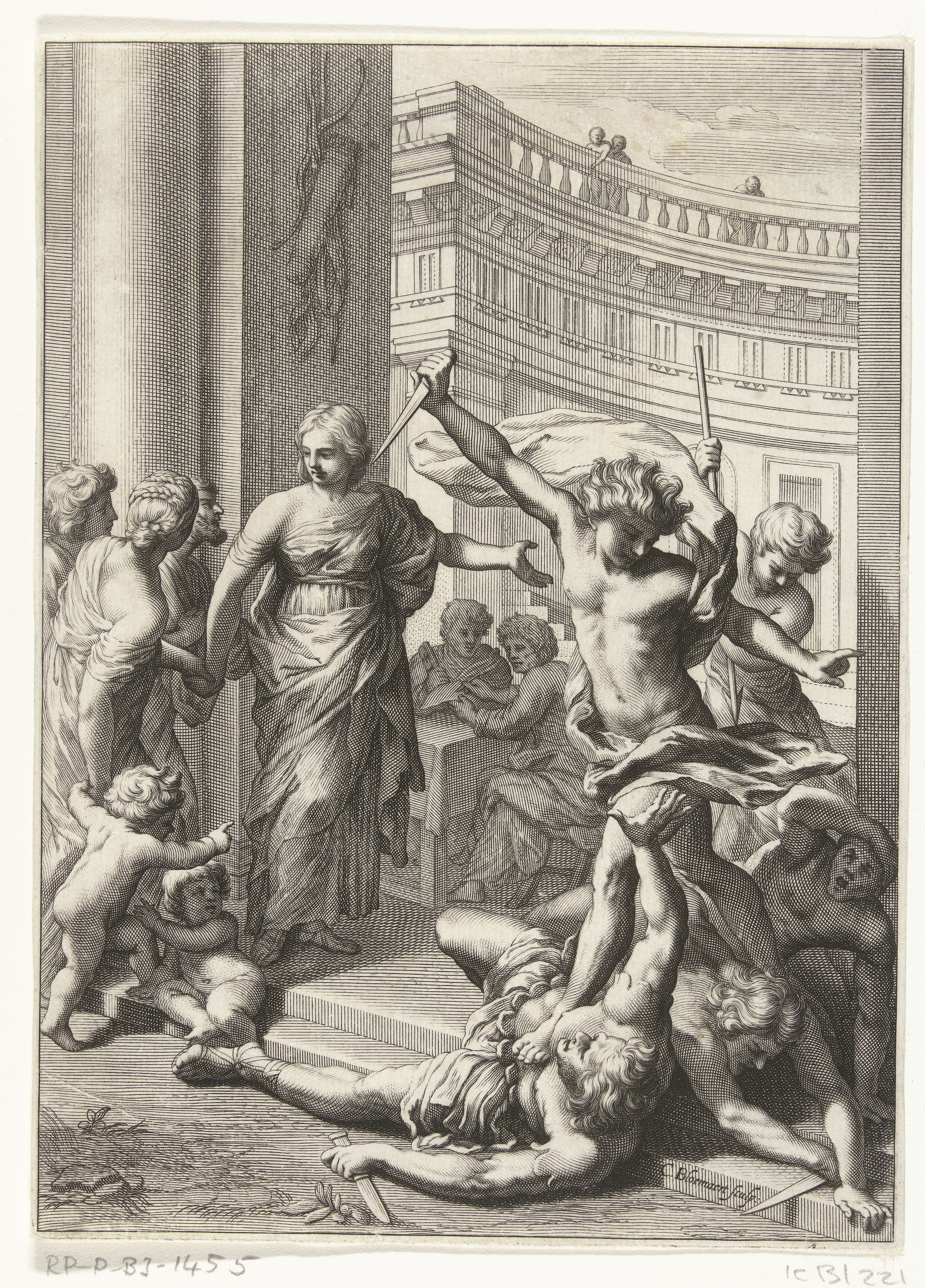 Een bloedbad aan de poort van een tempel