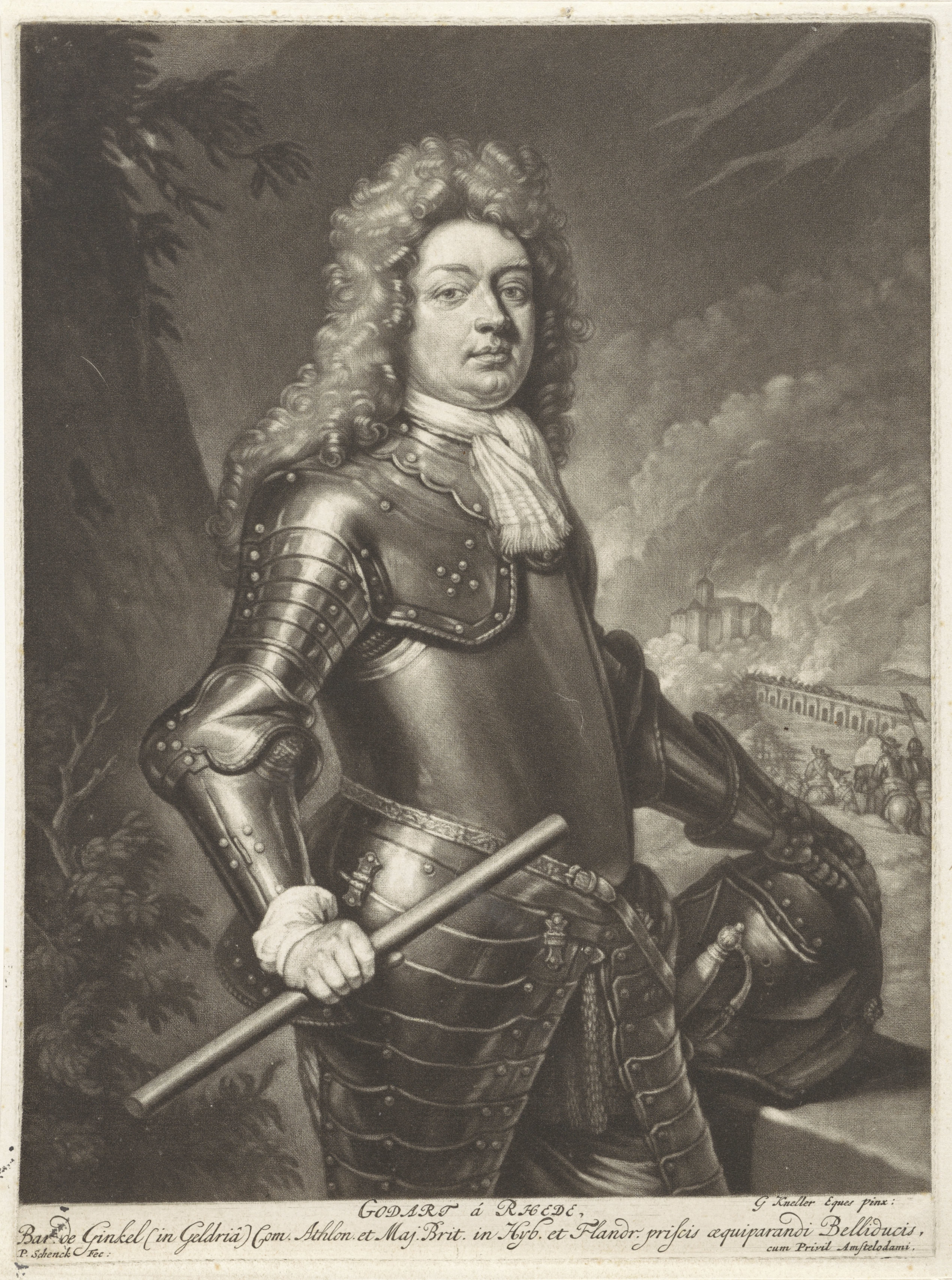 Portret van Godard, baron van Reede-Ginckel, graaf van Athlone