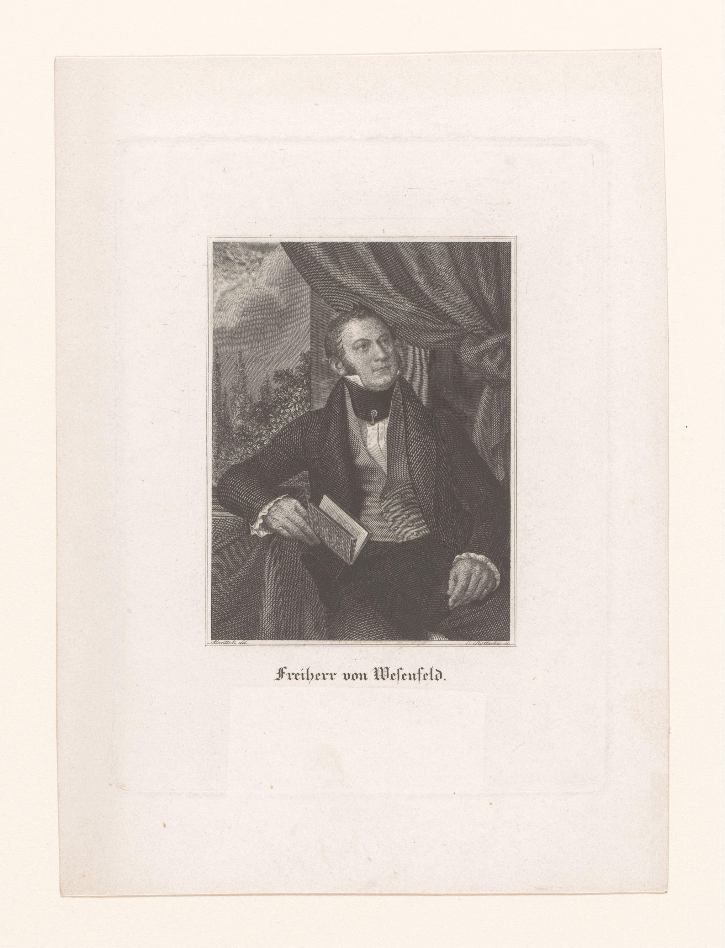 Portret van een edelman, Freiherr von Wesenfeld