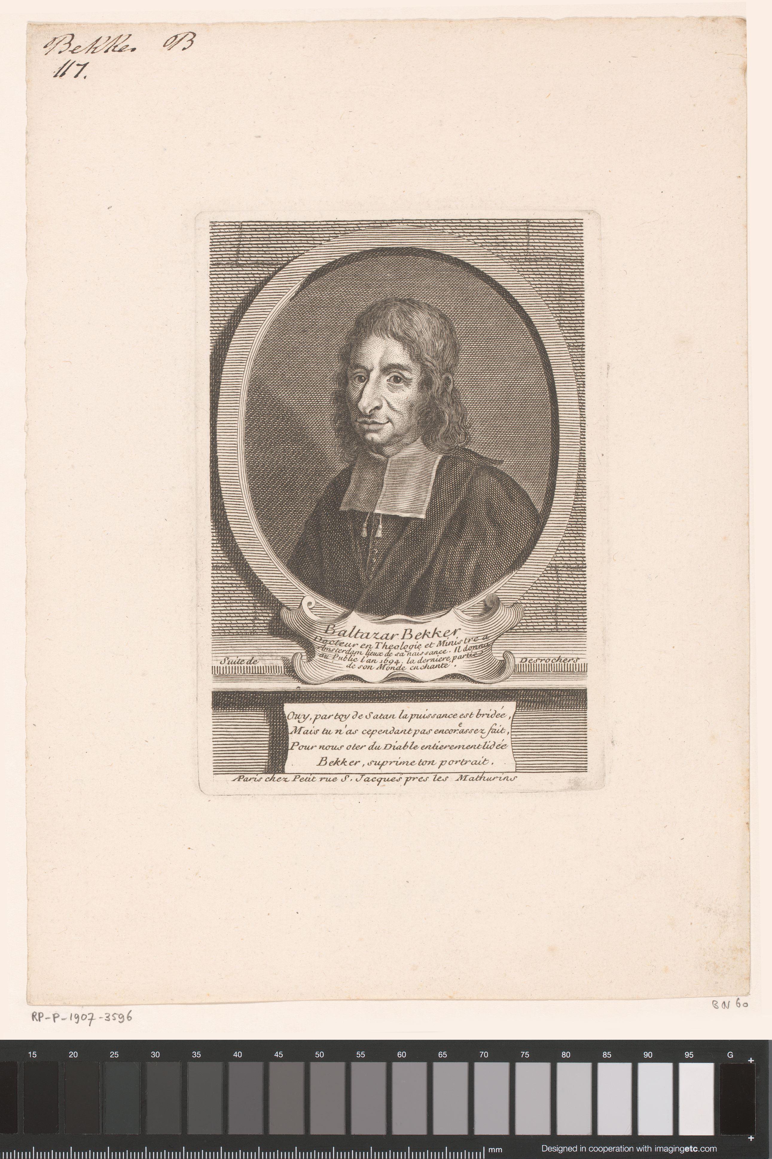 Portret van Balthasar Bekker