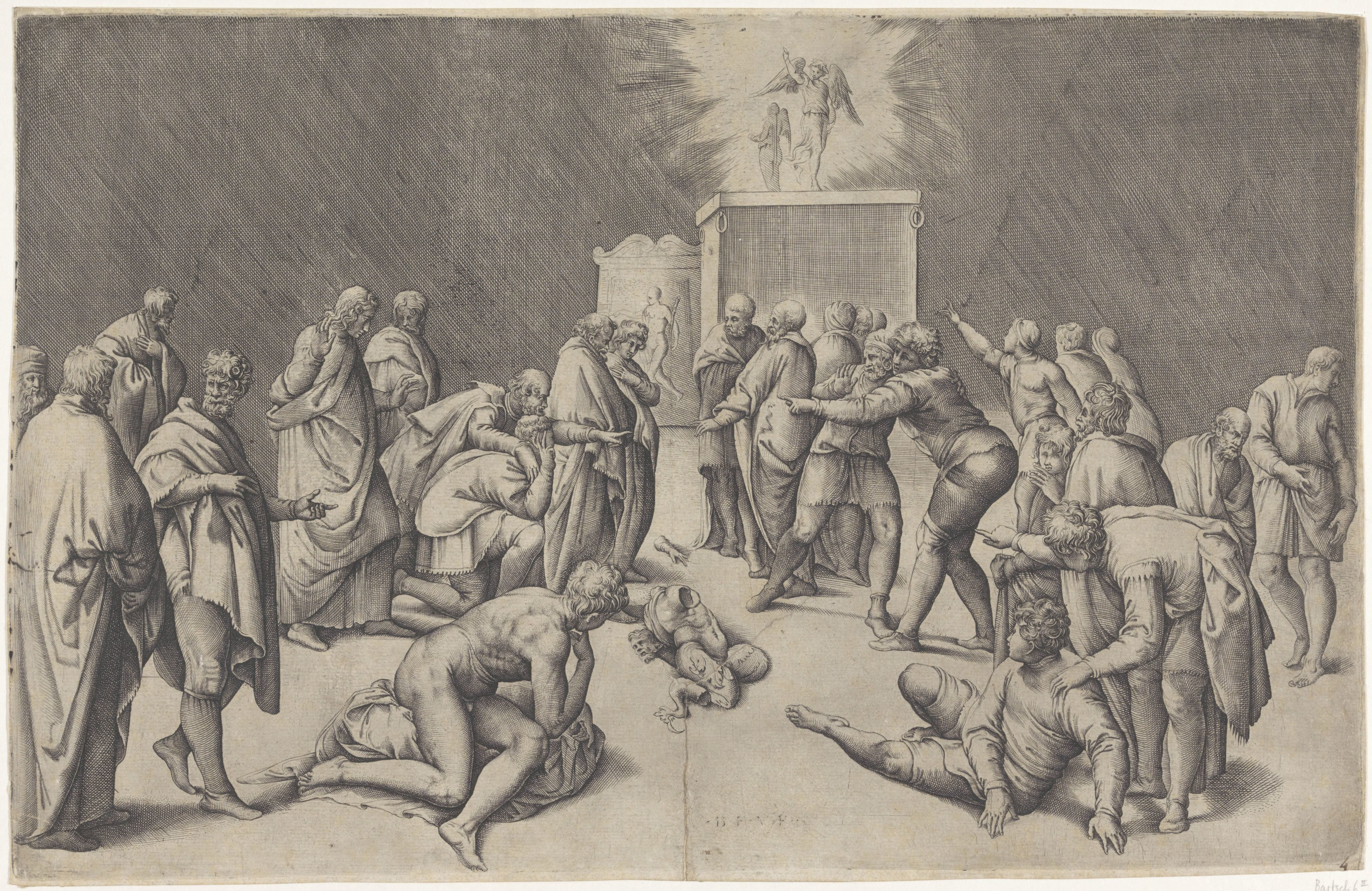 Ark des Verbonds in de tempel van Dagon