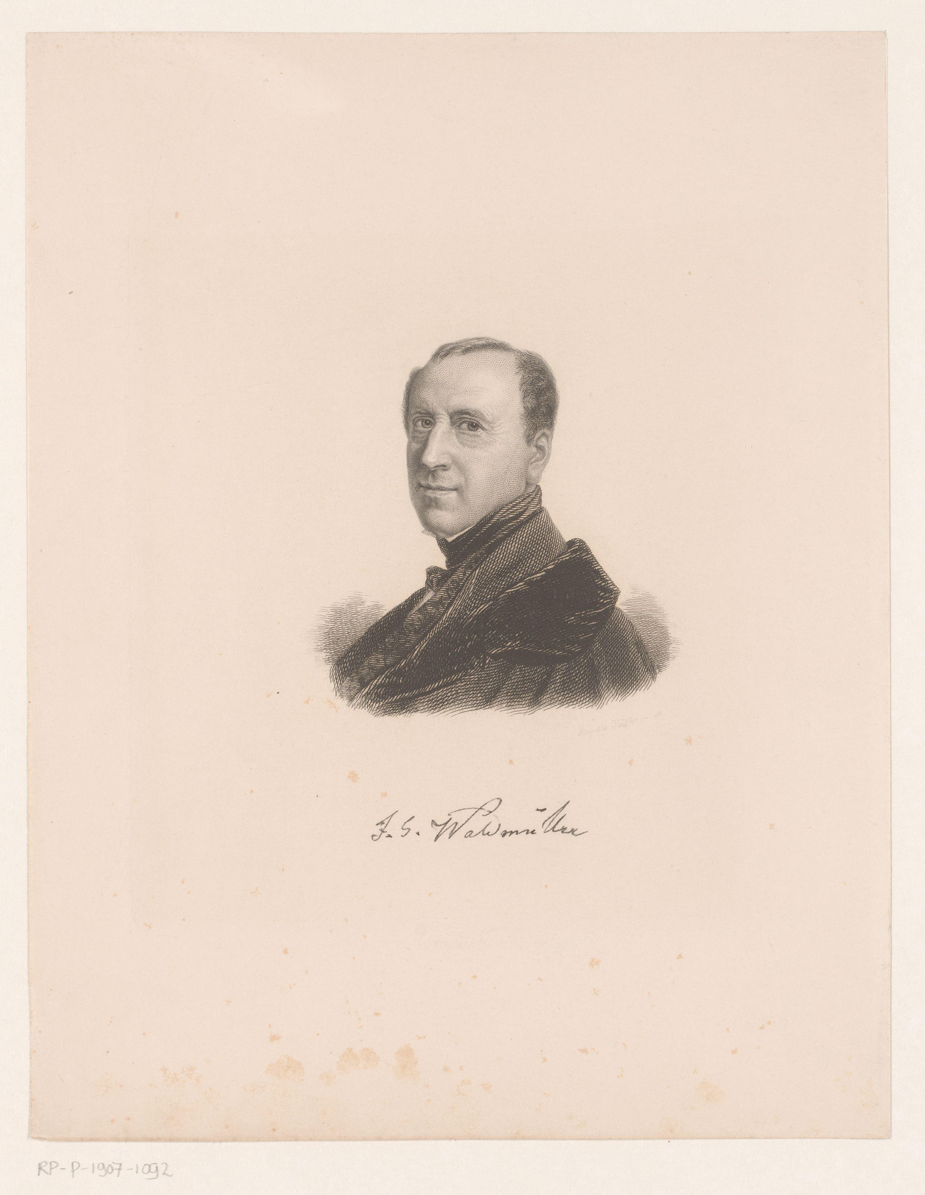 Portret van Ferdinand Georg Waldmüller
