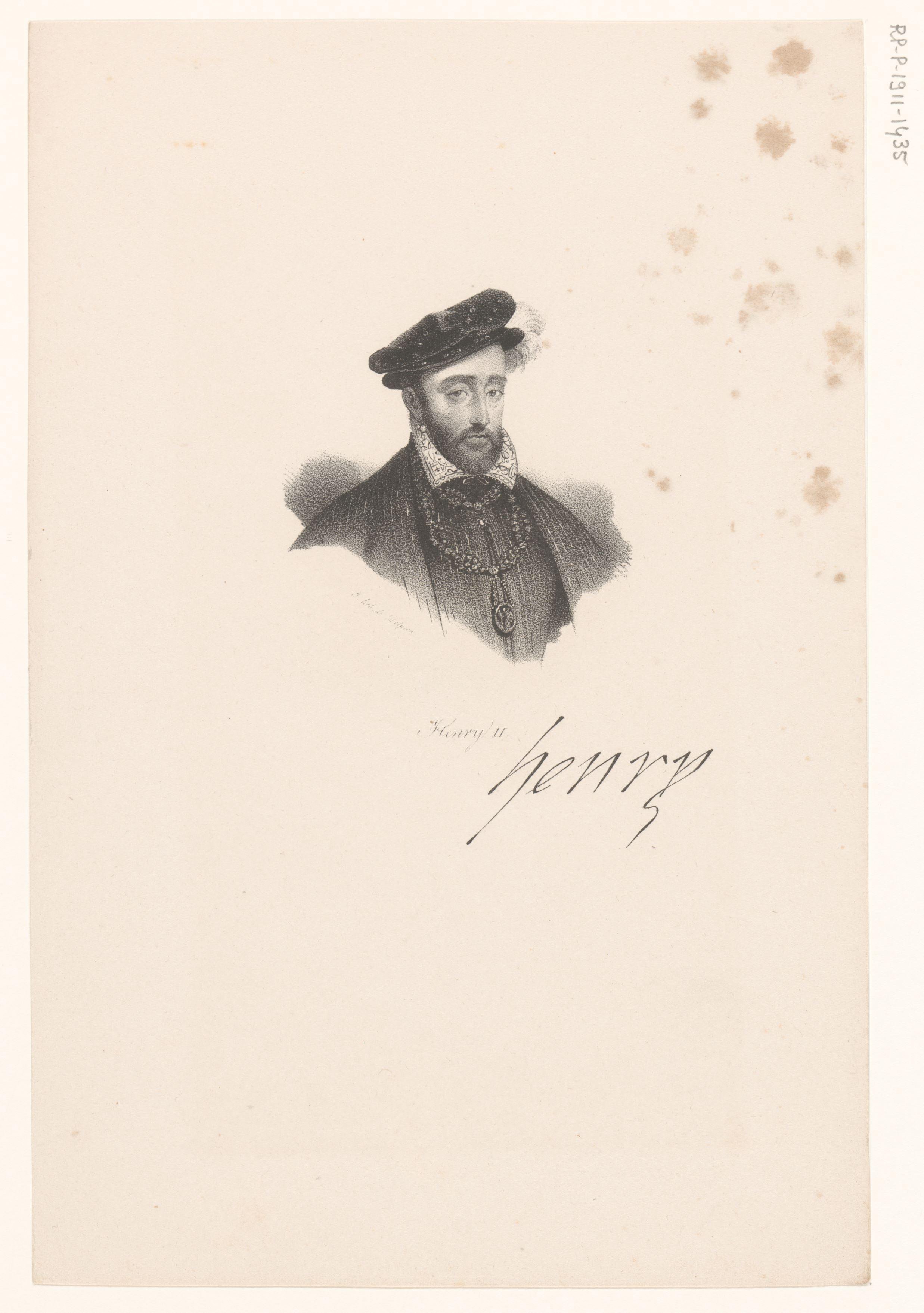 Portret van Hendrik II van Frankrijk