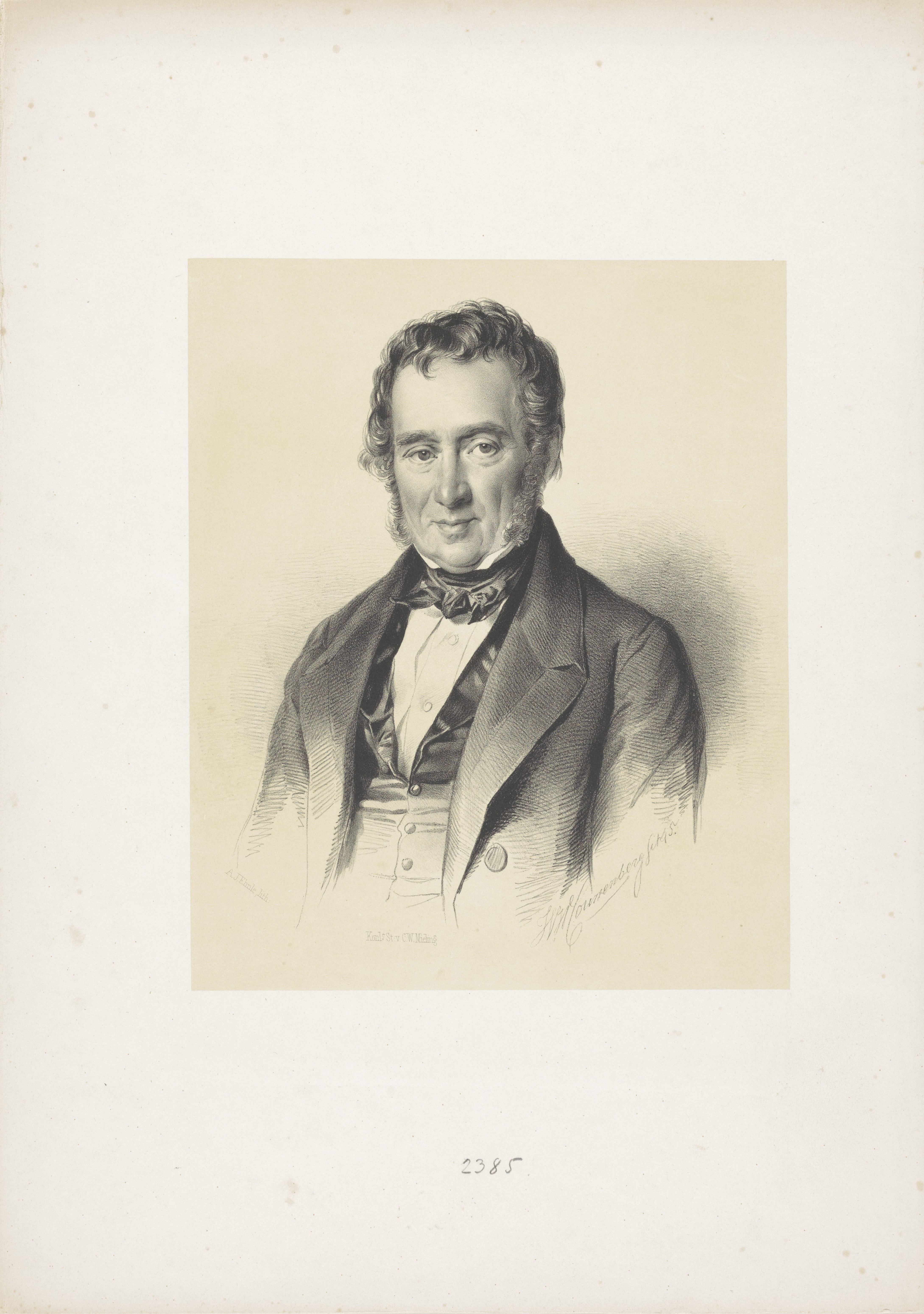 Portret van een onbekende man, mogelijk de heer Hart