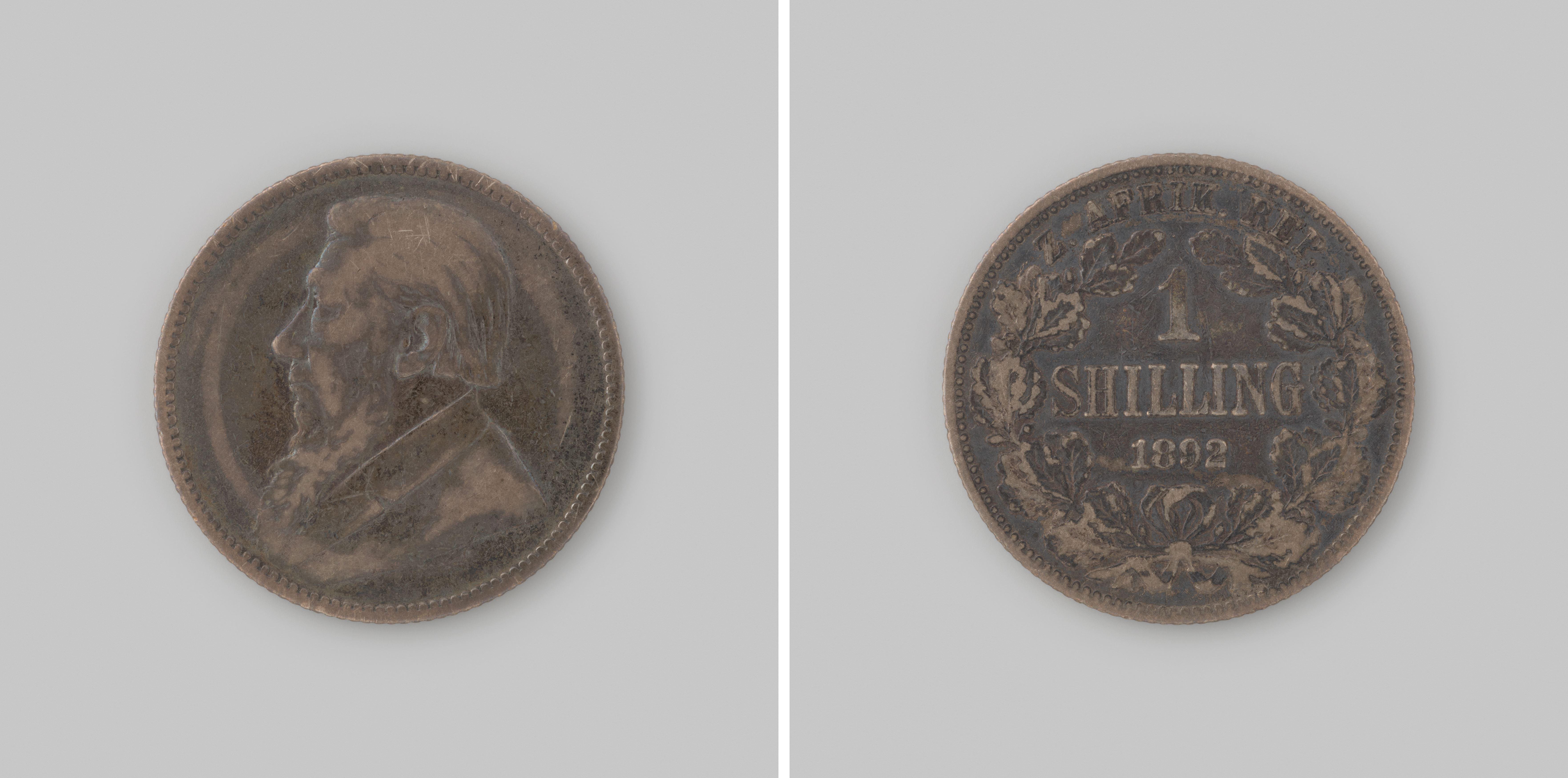 Shilling van Zuid-Afrika, de Zuidafrikaansche Republiek (Z.A.R.), 1892