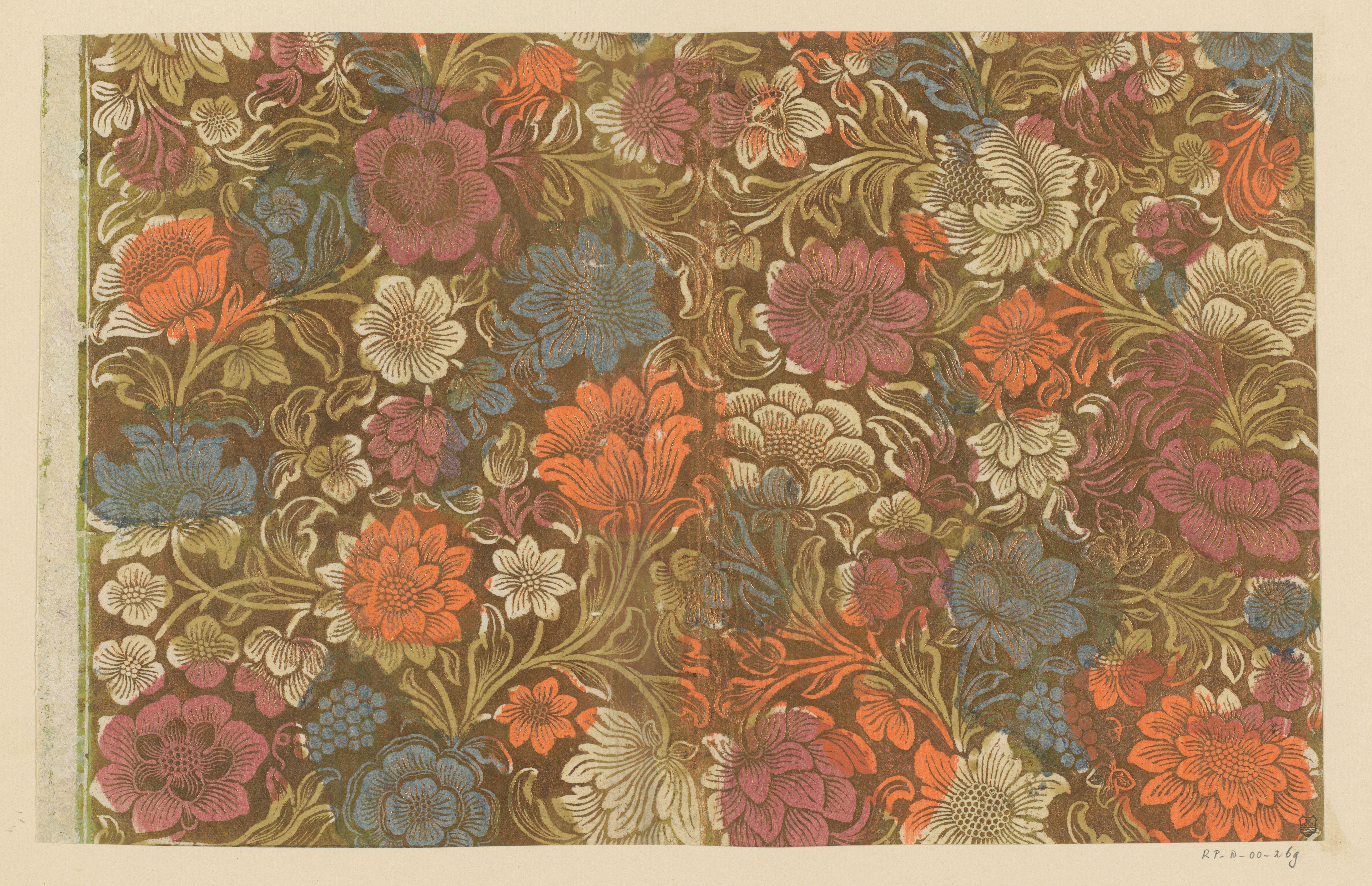 Blad met bloemen