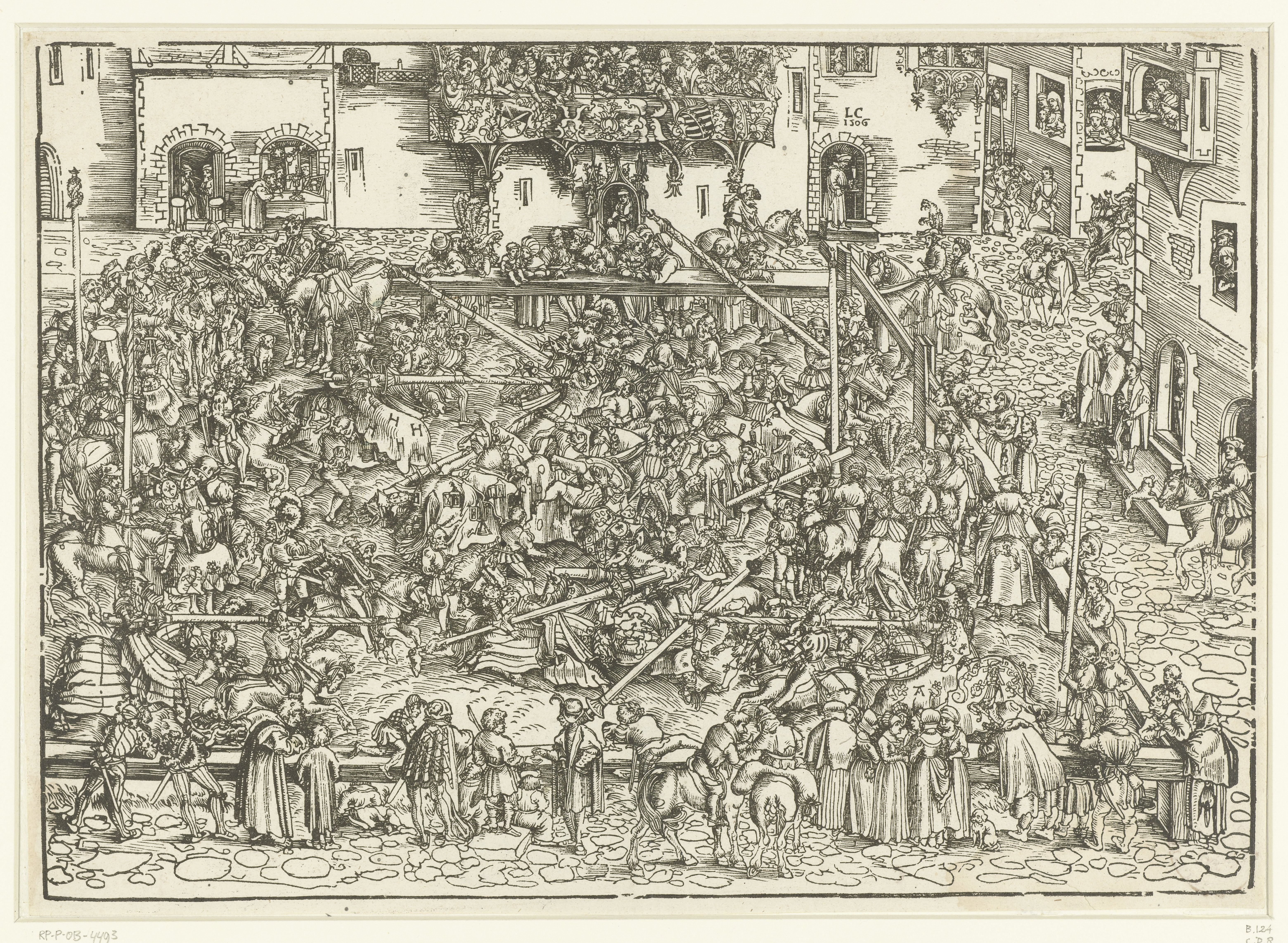 Toernooi op het marktplein in Wittenberg