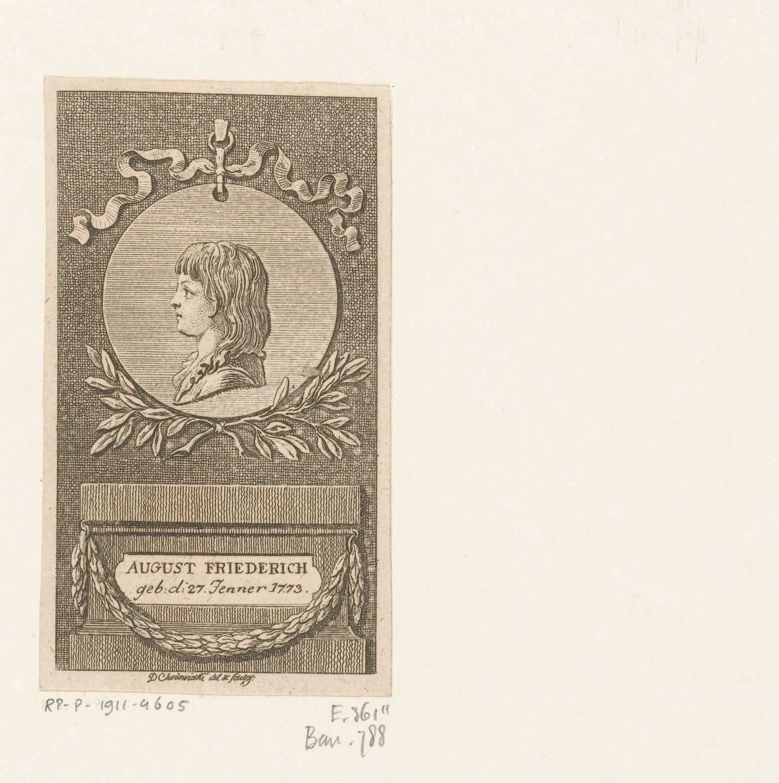 Portret van Augustus Frederick op 7-jarige leeftijd