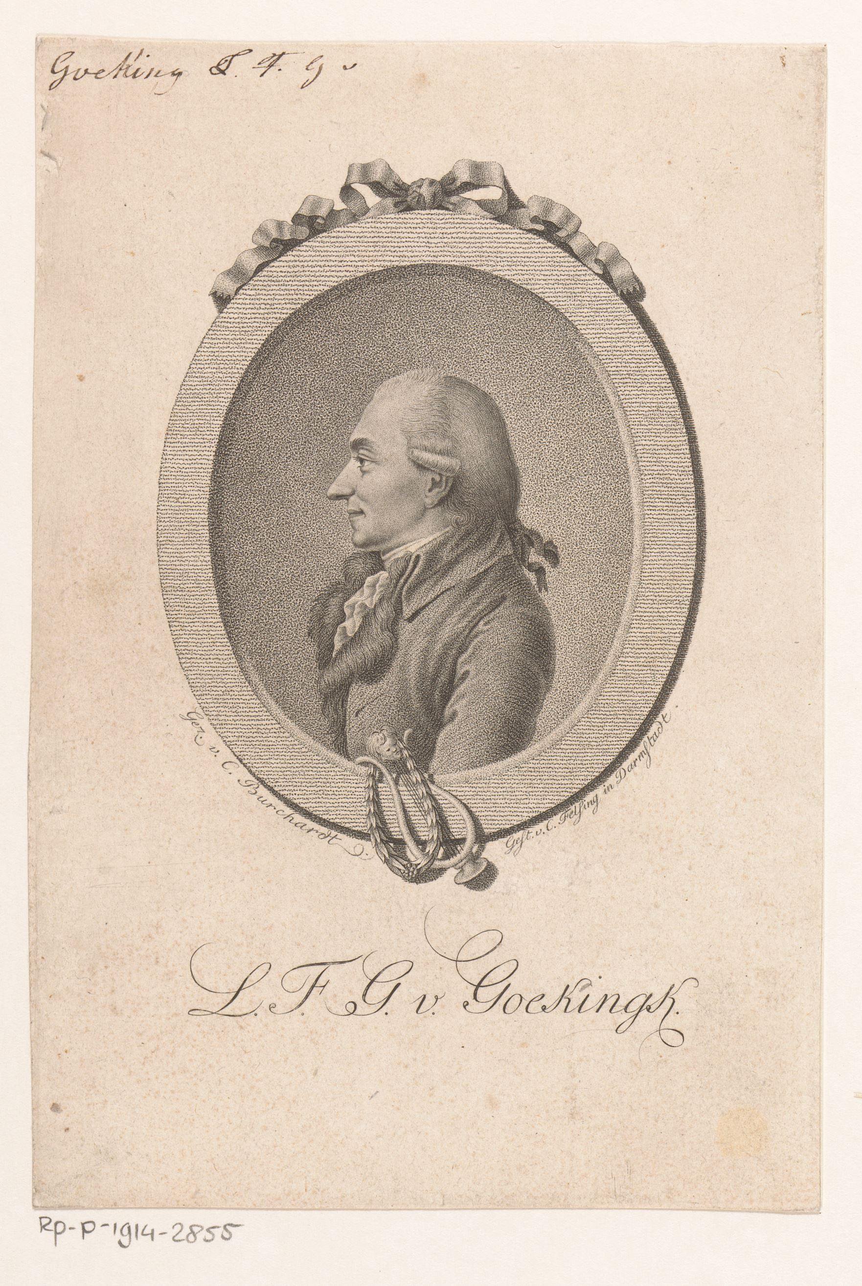 Portret van Leopold Friedrich Günther von Goeckingk