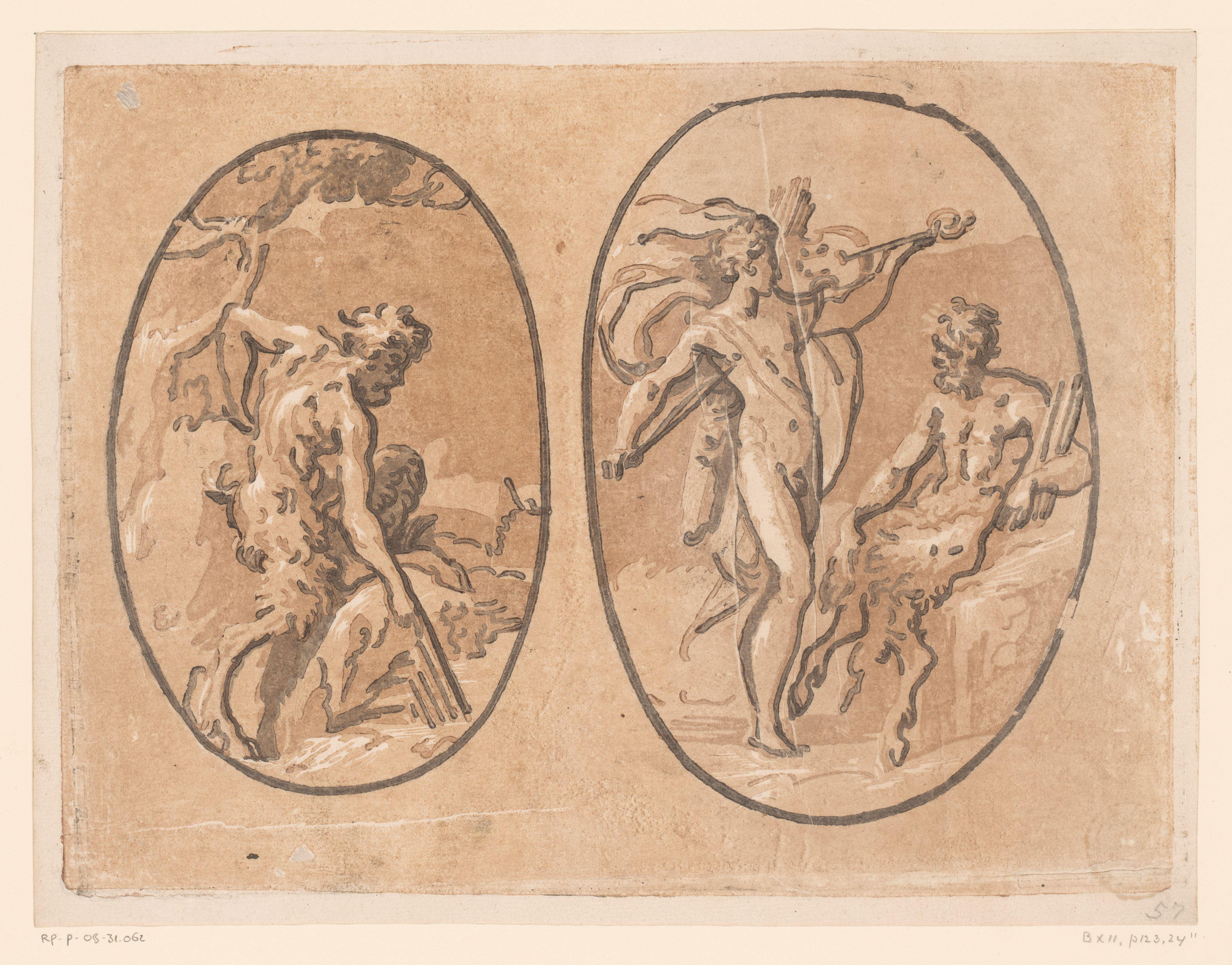 Marsyas die Minerva's panfluit vindt