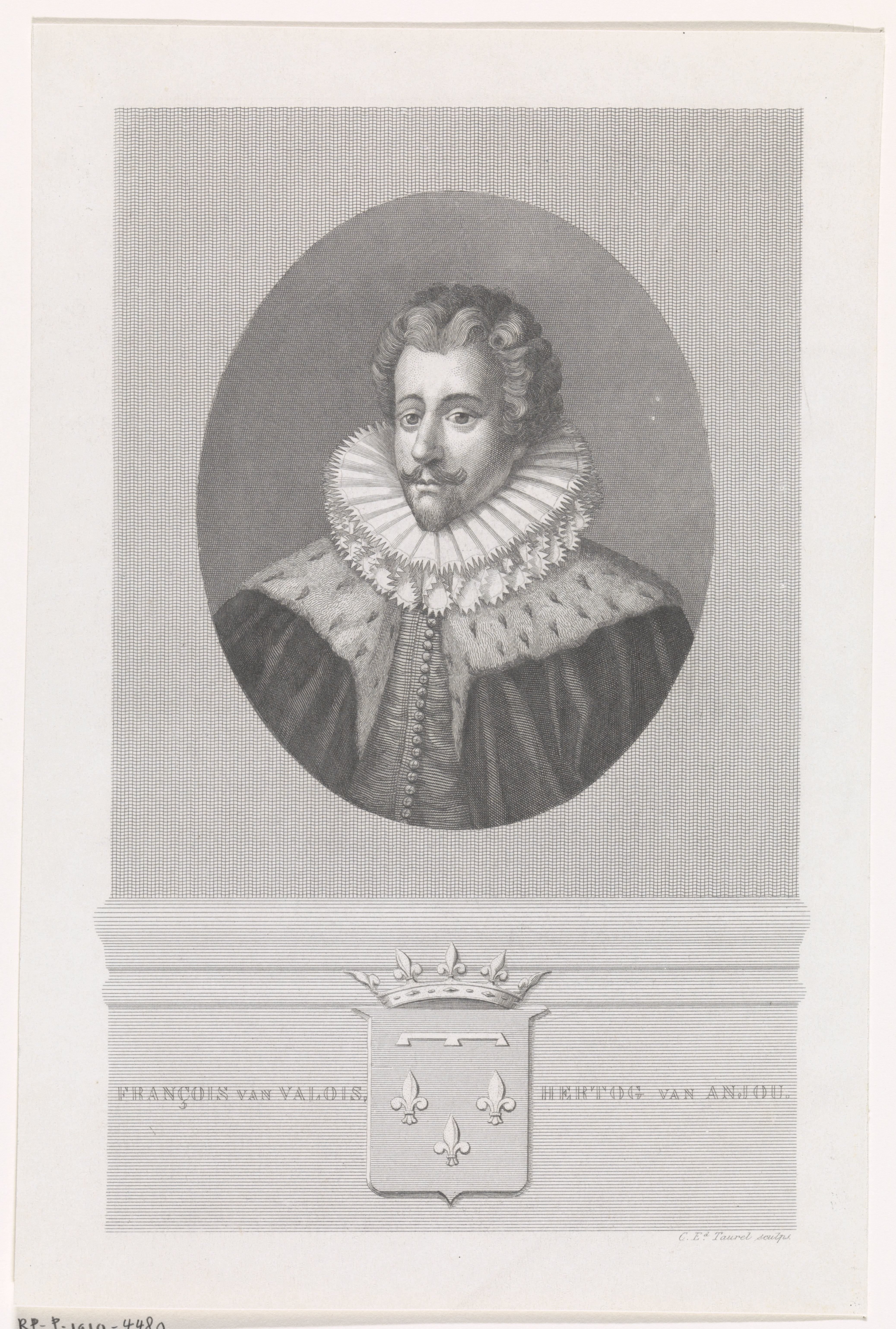 Portret van François-Hercule de Valois, hertog van Anjou