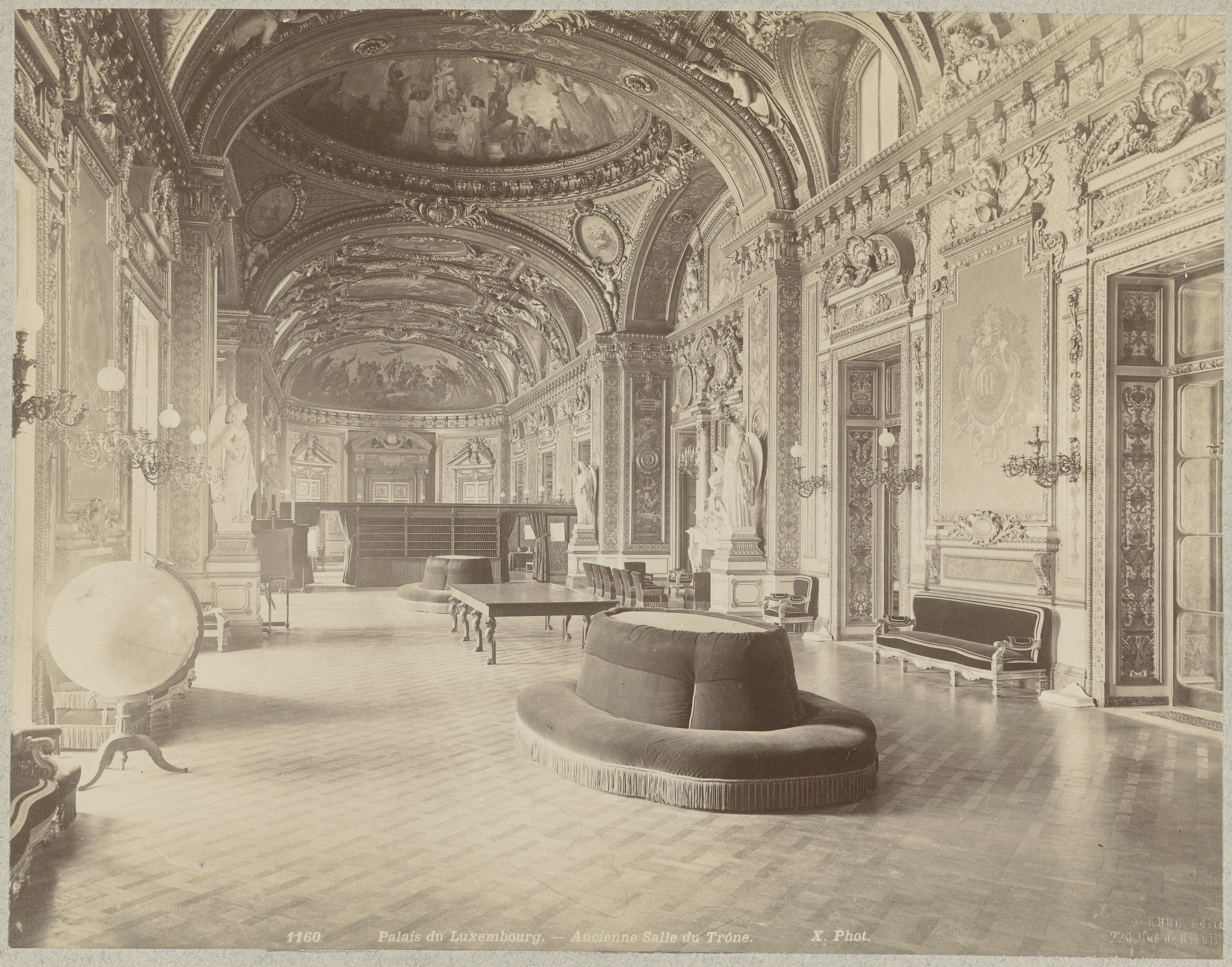 Voormalige troonzaal in het Palais du Luxembourg, Parijs