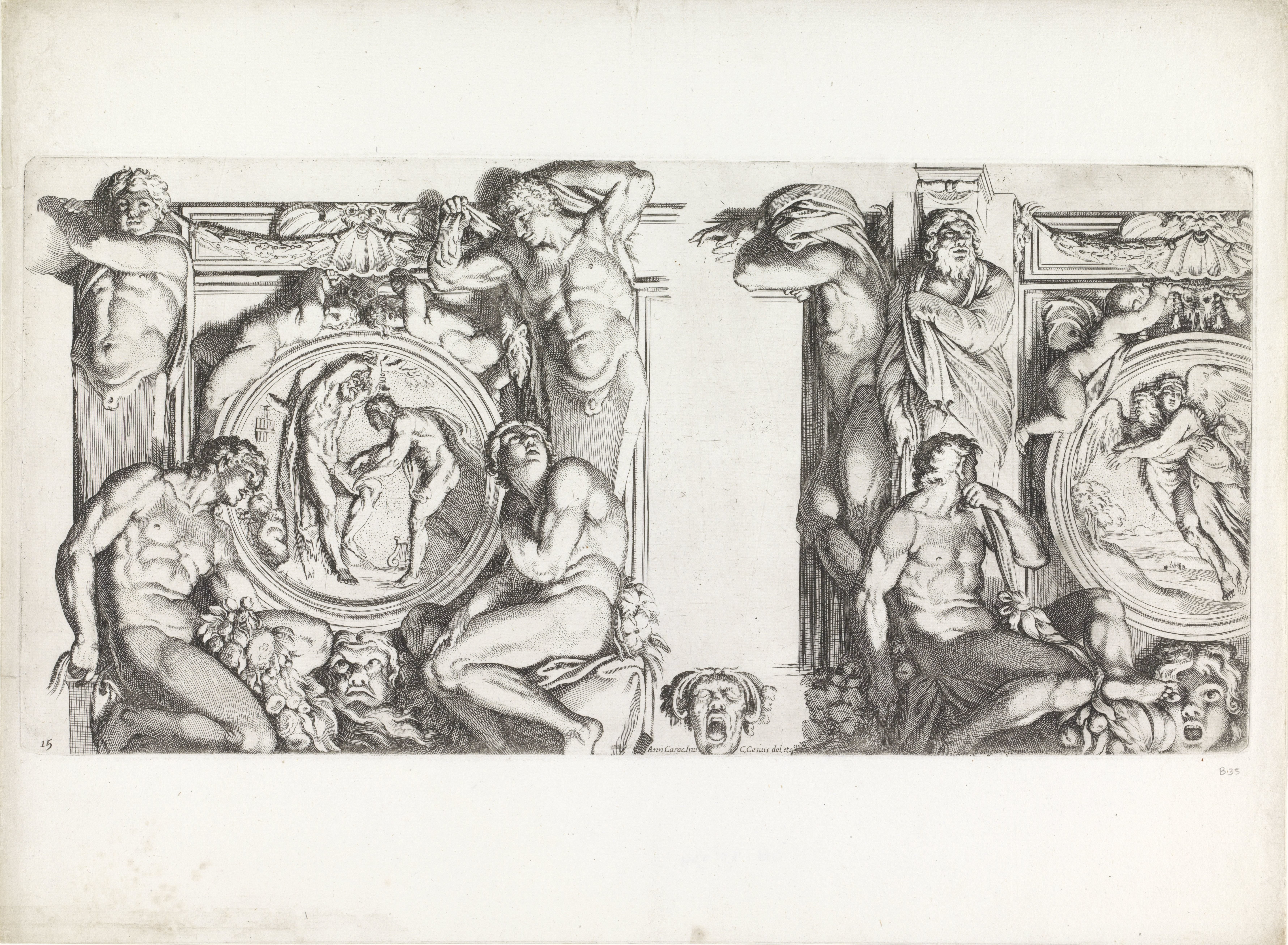 Apollo en Marsyas / Boreas en Oreithyia