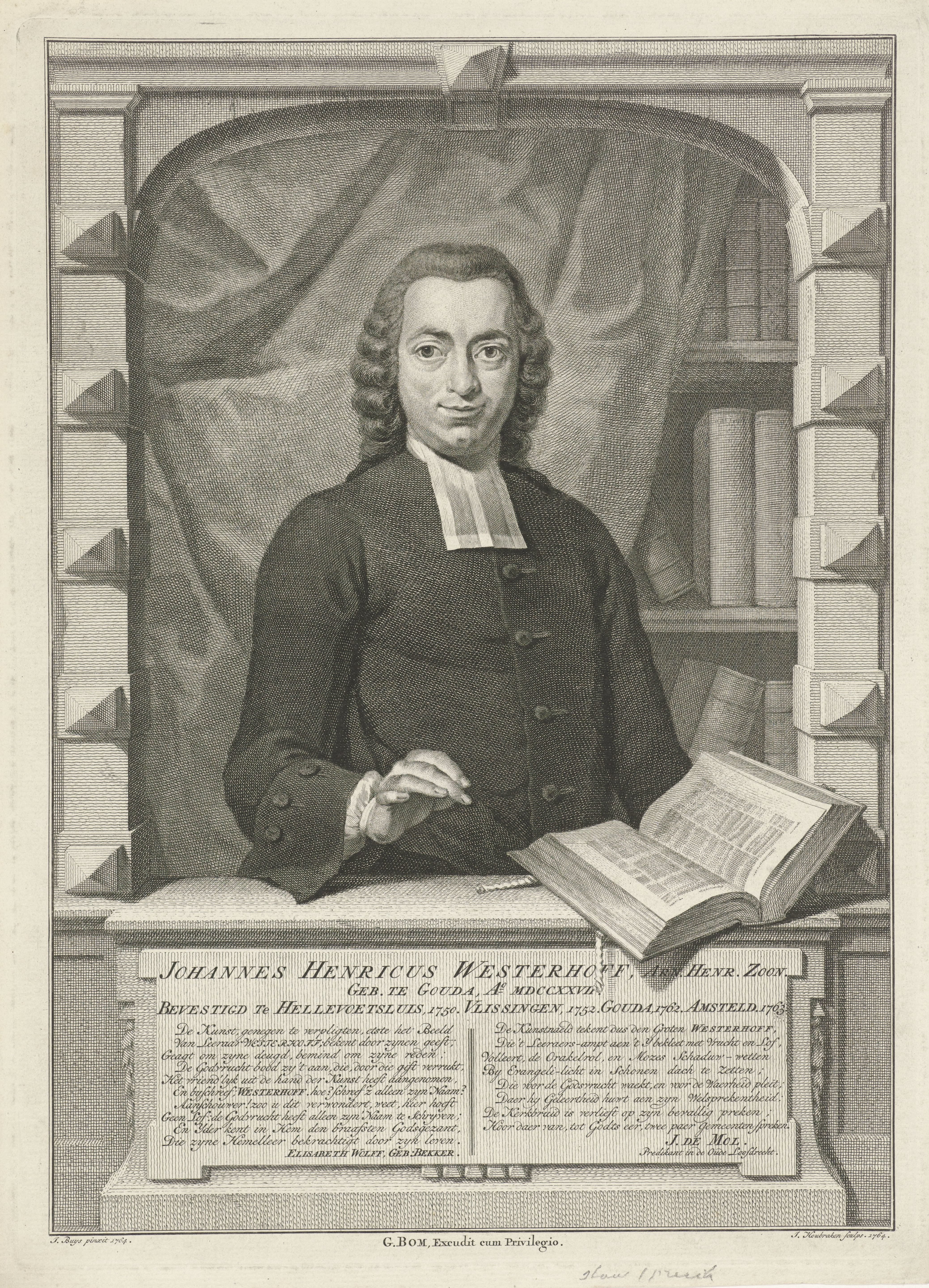 Portret van Johannes Henricus Westerhoff
