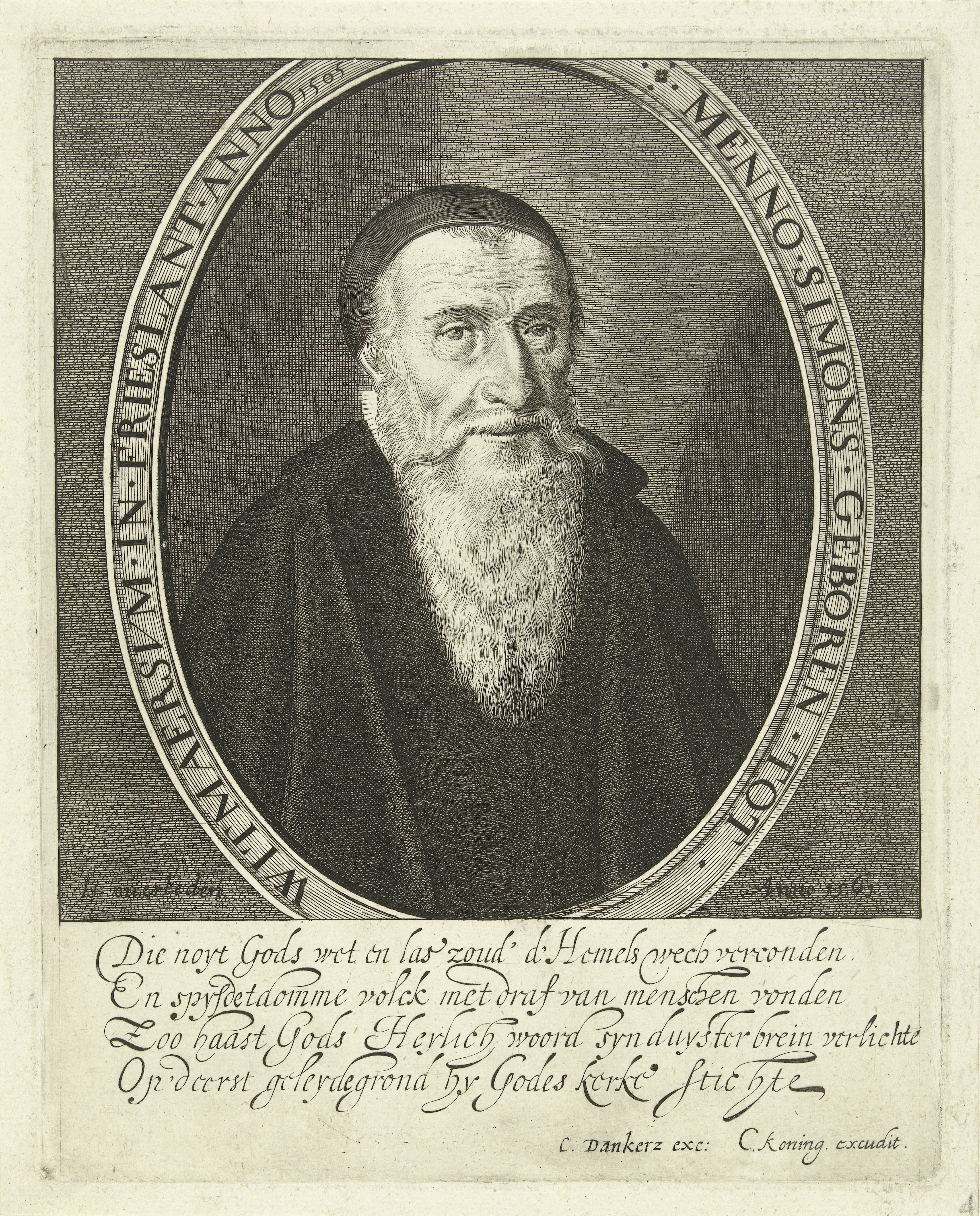 Portret van Menno Simons