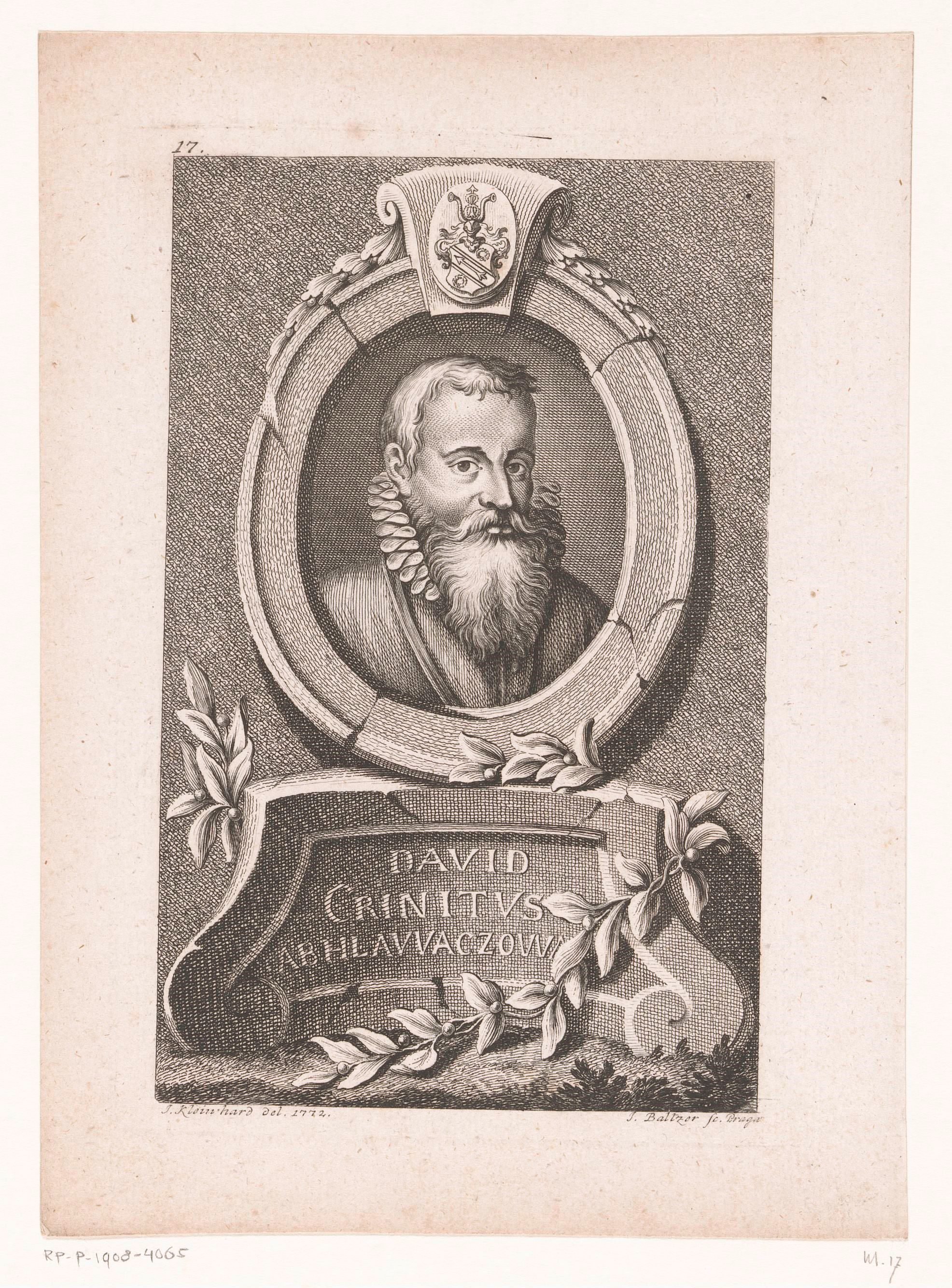 Portret van David Crinitus z Hlavácova