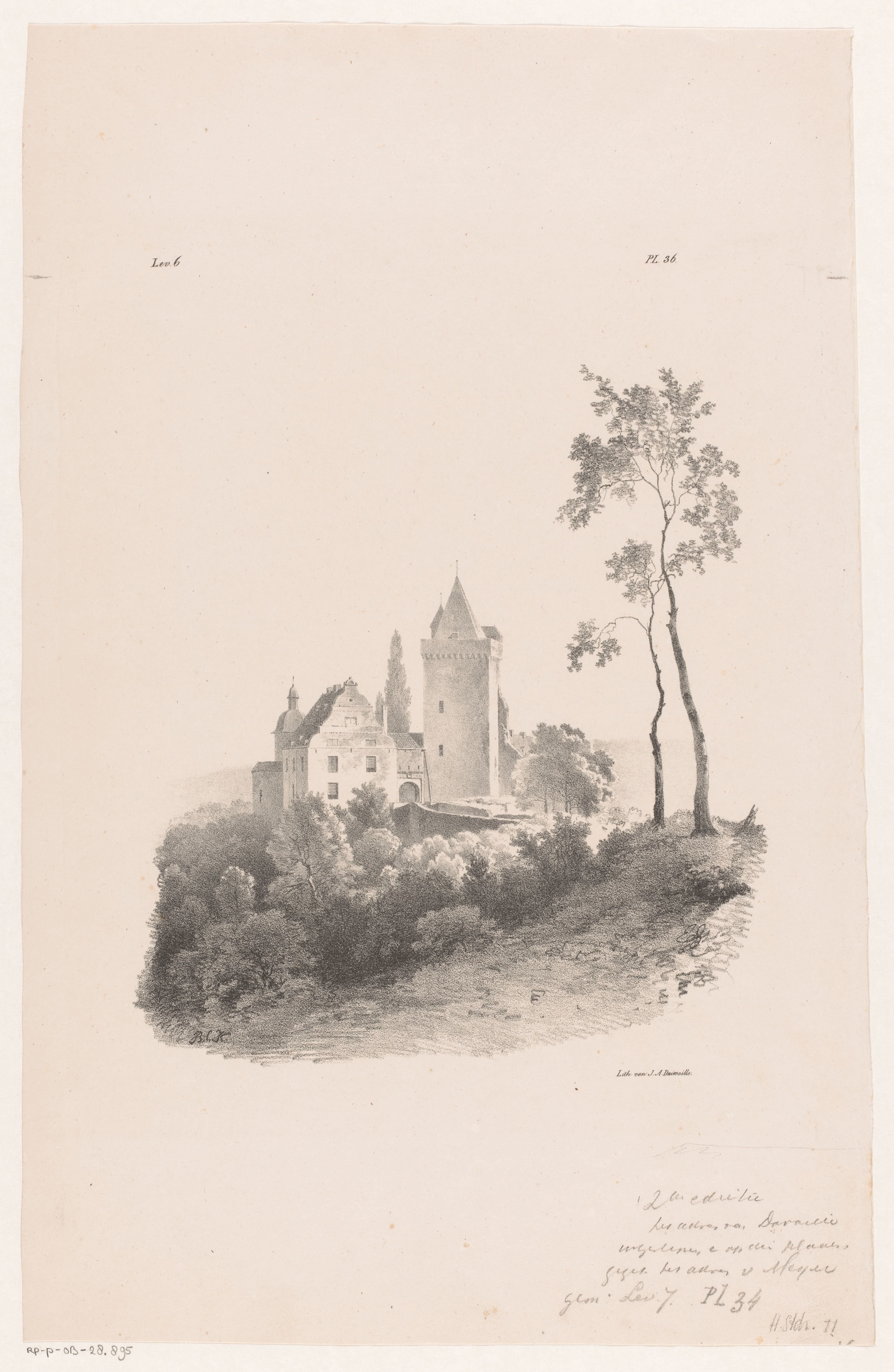 Kasteel in een landschap