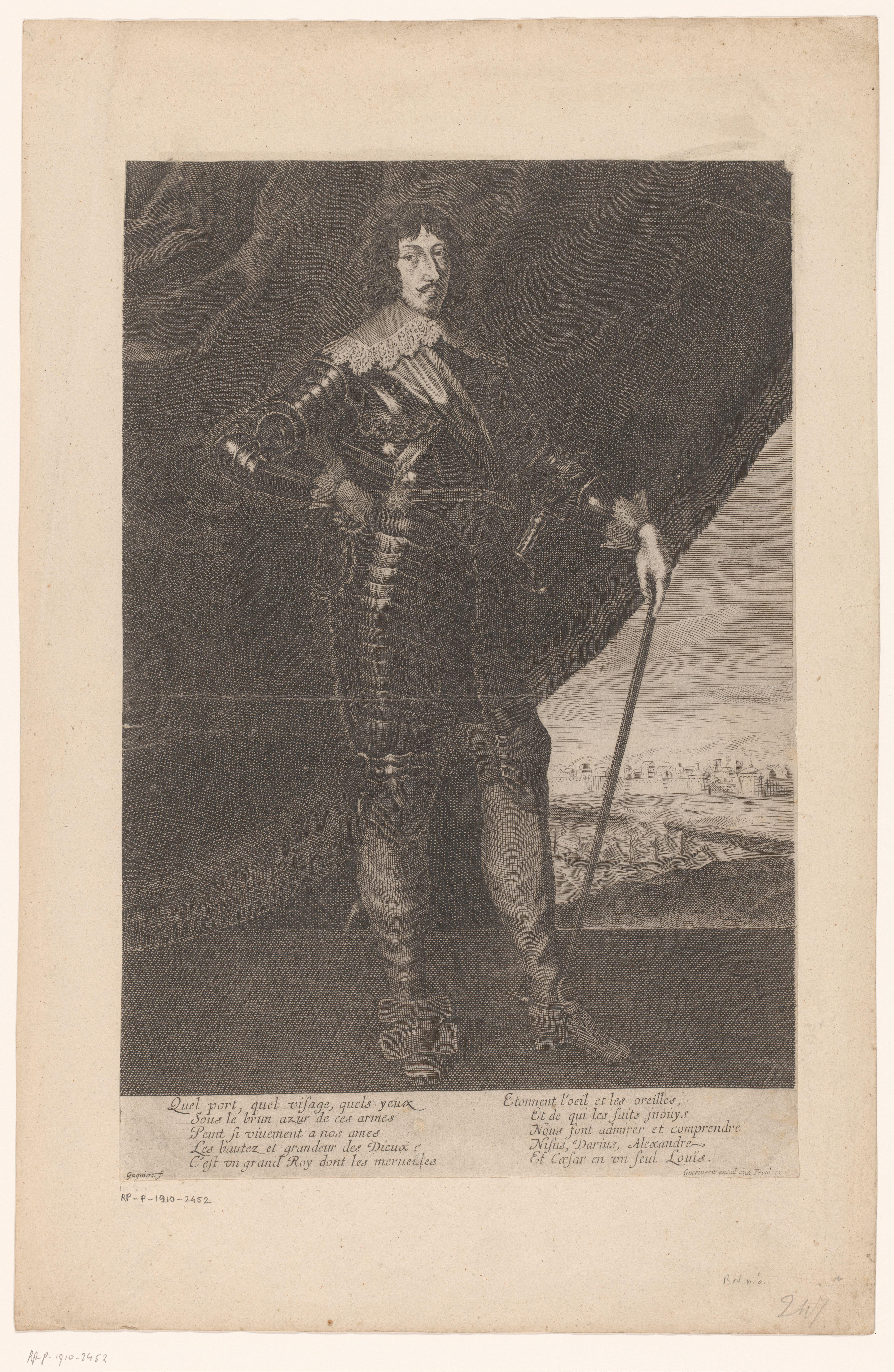 Portret van Lodewijk XIV, koning van Frankrijk