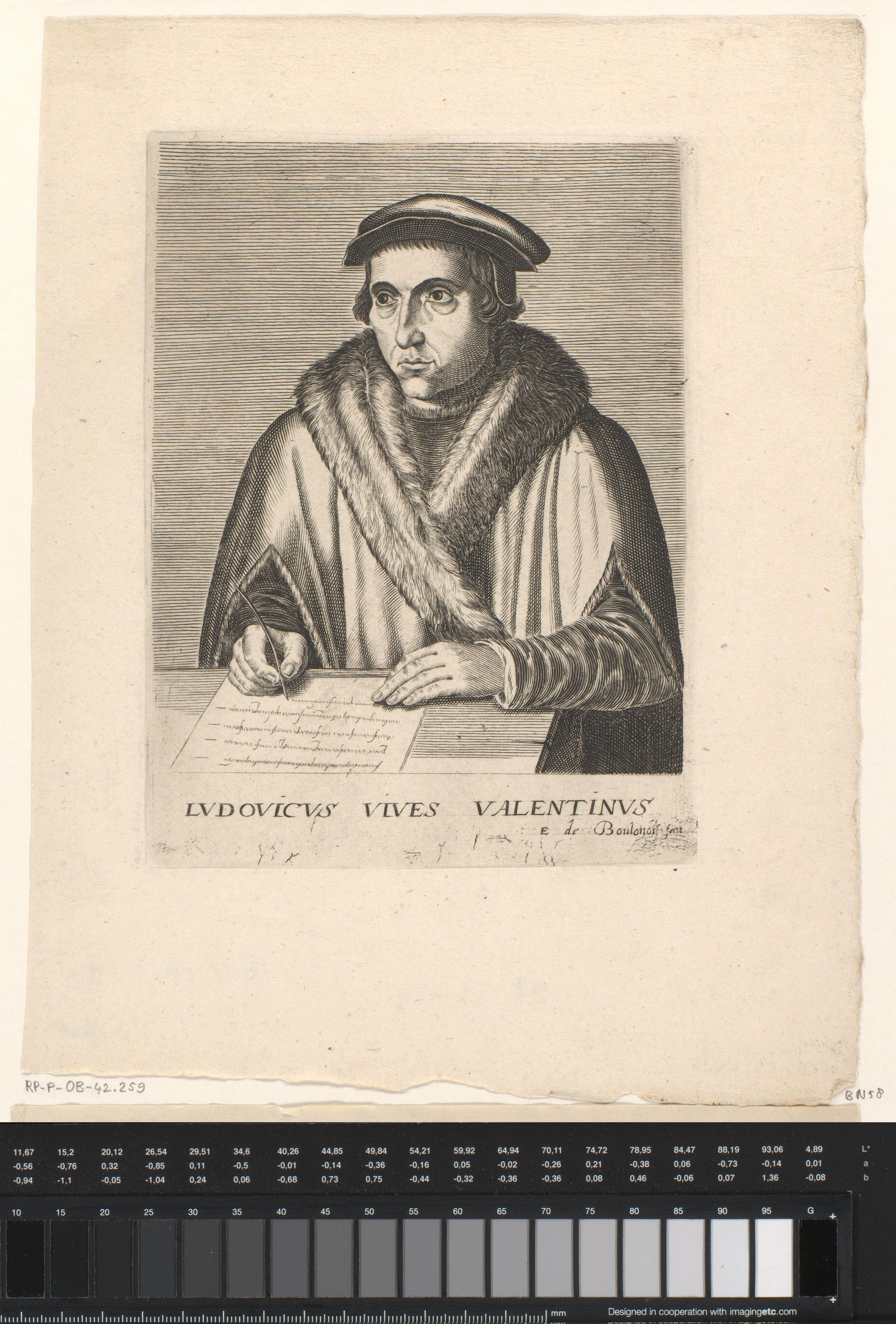 Portret van Juan Luis Vives
