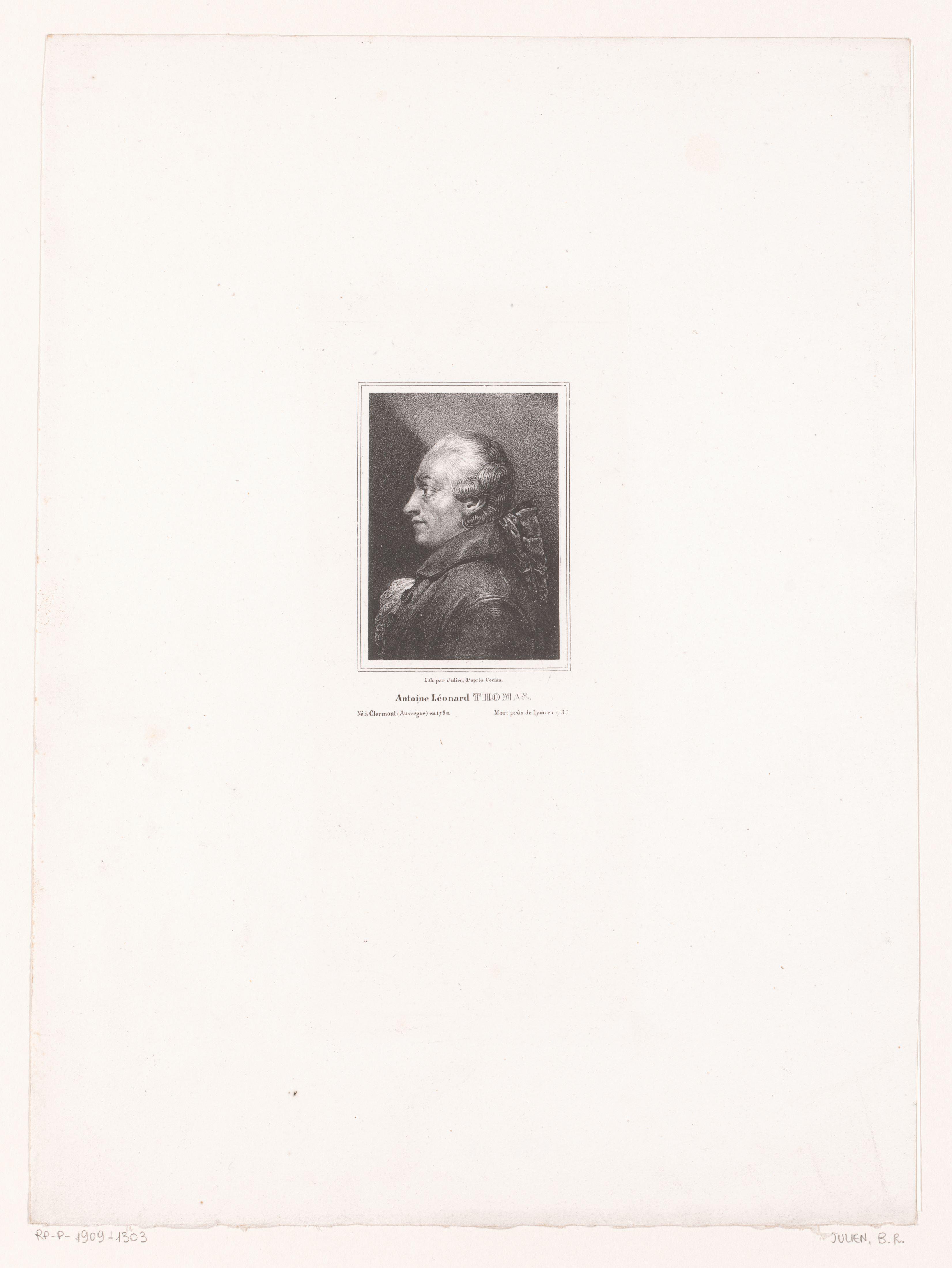 Portret van Antoine Léonard Thomas