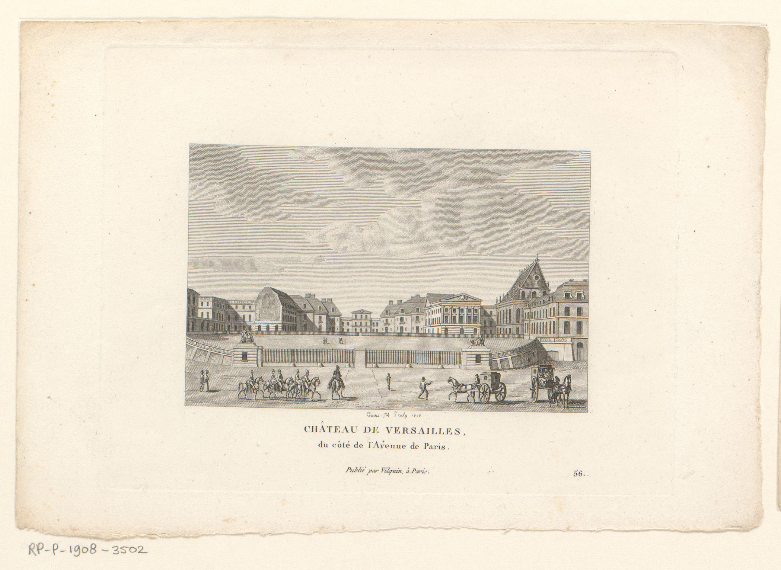 Gezicht op het Kasteel van Versailles