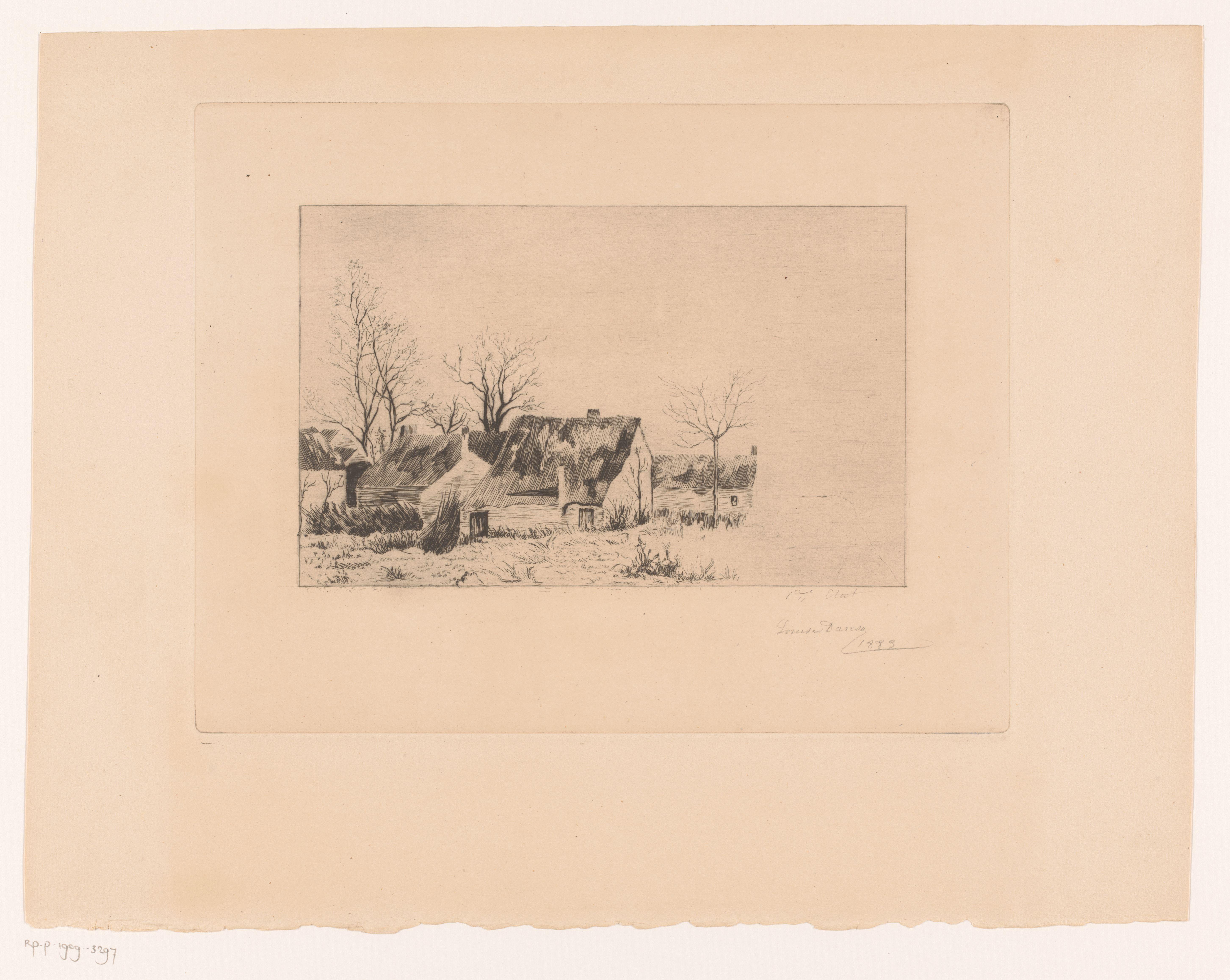 Landschap met boerderijen
