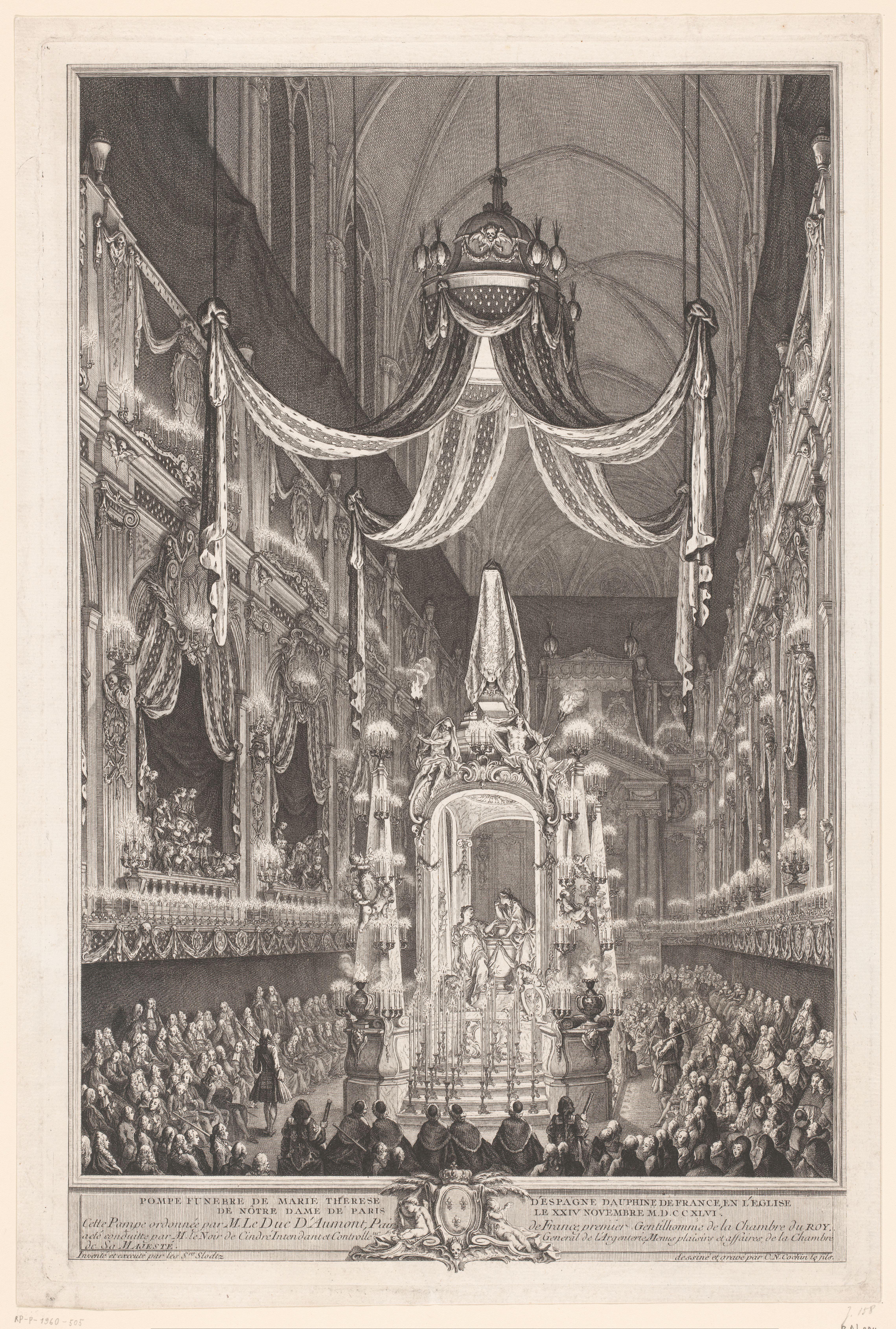 Herdenkingsmis voor Maria Theresia van Bourbon in de Notre Dame te Parijs