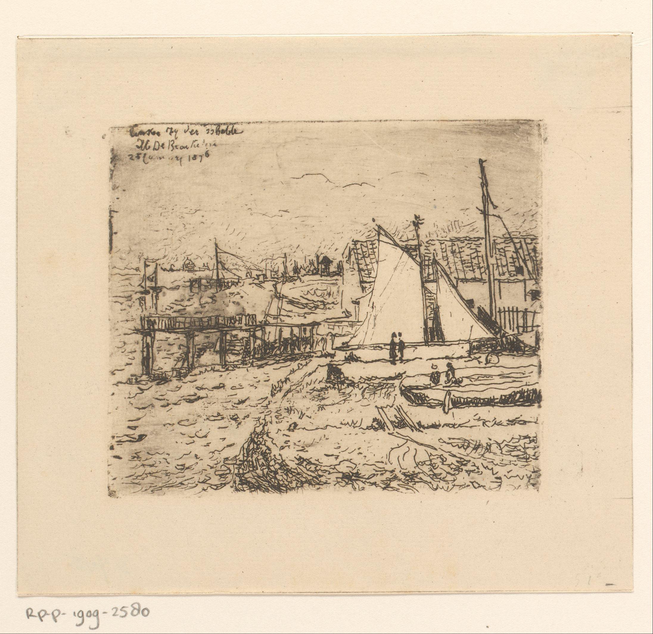 Gezicht op de linker Schelde-oever