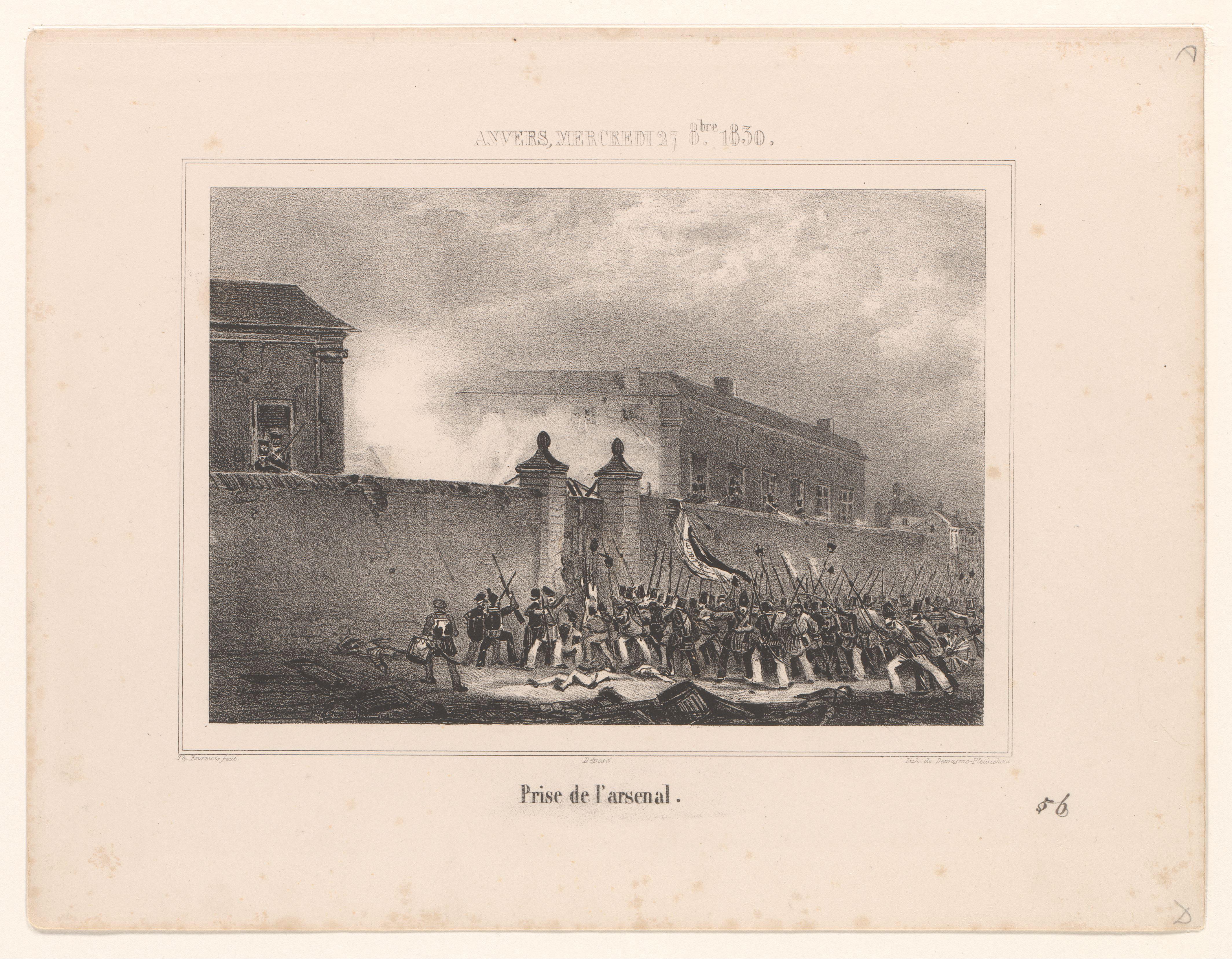 Inname van het Arsenaal te Antwerpen, 1830