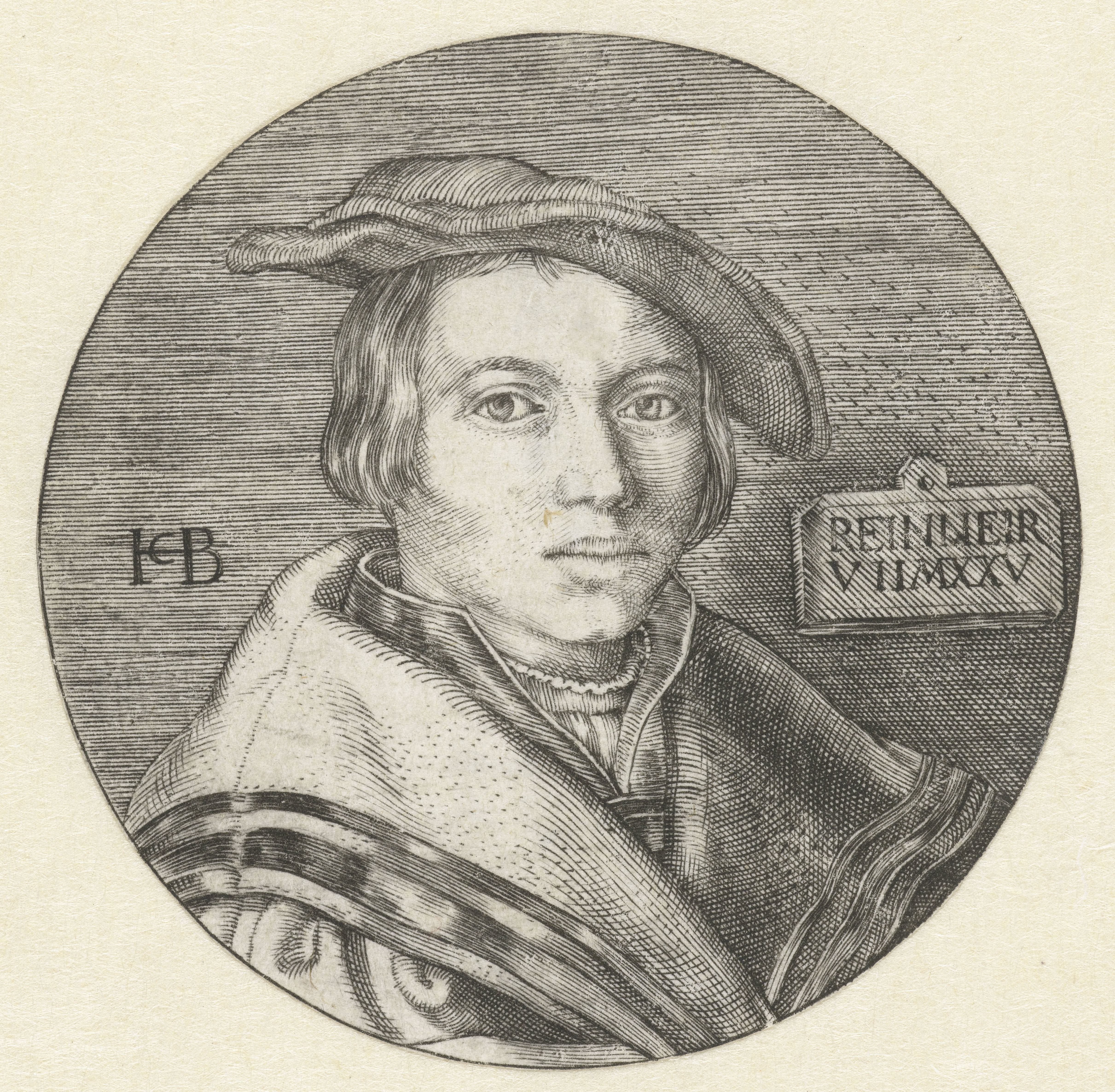 Portret van jongen met baret